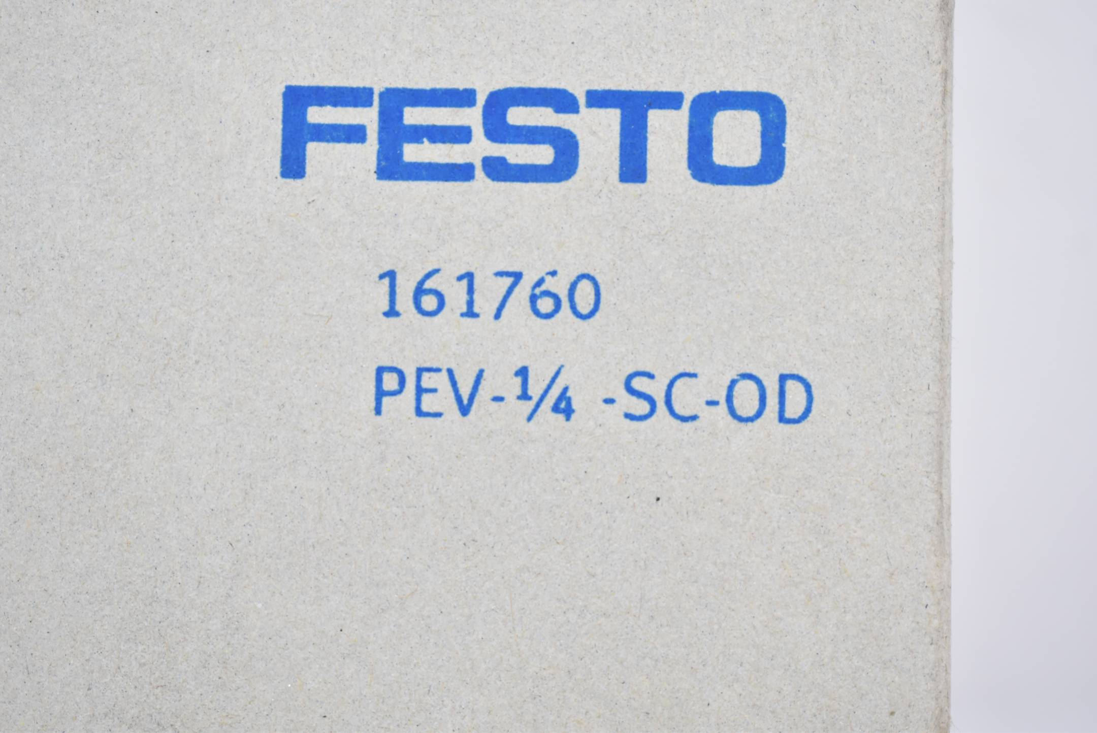 FESTO Druckschalter 161760 PEV-1/4-SC-OD G1/4 1 bis 12 bar 1 St.-2