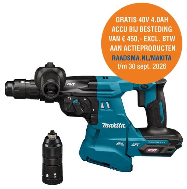 MAKITA HR012GZ - Akku-Kombihammer (40V max. | SDS-Plus | 3,30 Joule | Anti-Vibrations-Technologie | inkl. Zubehör)