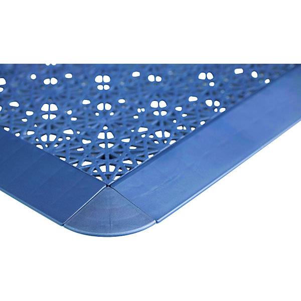 Kunststoff-Bodenfliese Yoga Easy Event Belastbarkeit 220 t/m² LxB 300 x 55 mm blau Abschlussleisten VE 10-0