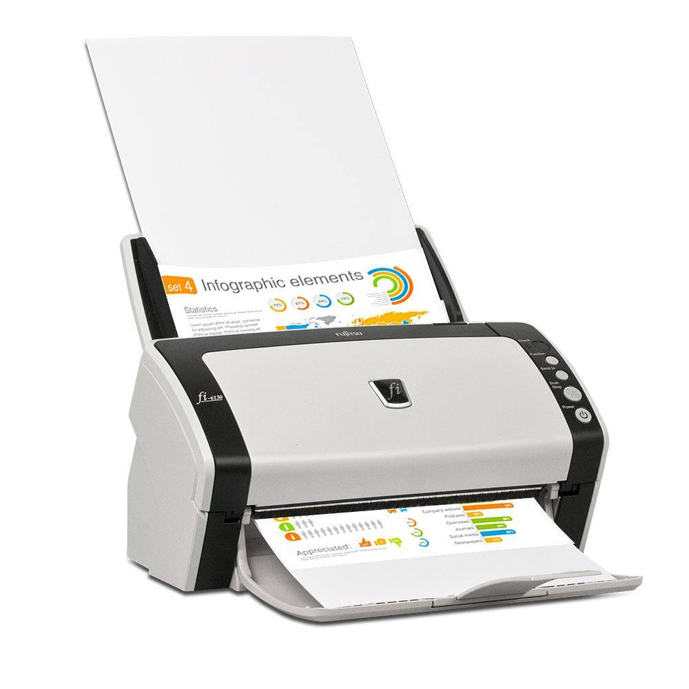 Fujitsu fi-6130z Dokumentenscanner (600x600 dpi, 40 S/min, ADF, Duplex, USB, TWAIN, ISIS)-0