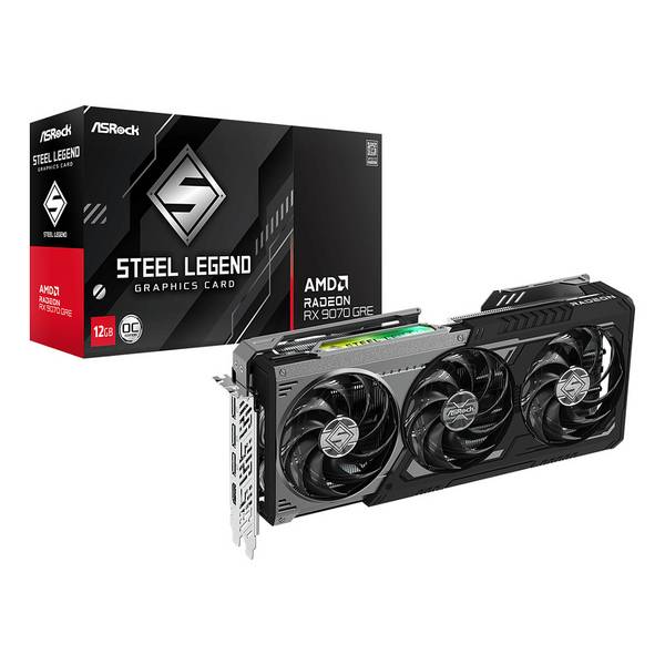 ASRock RX9070GRE SLD 12GO 12GB DDR6 HDMI/DP Multimedia-Technik Grafikkarten AMD
