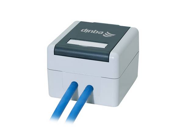 Equip Aufputzdose 2-Port Keystone ungeschirmt outdoor grau Multimedia-Technik Aufputzdosen