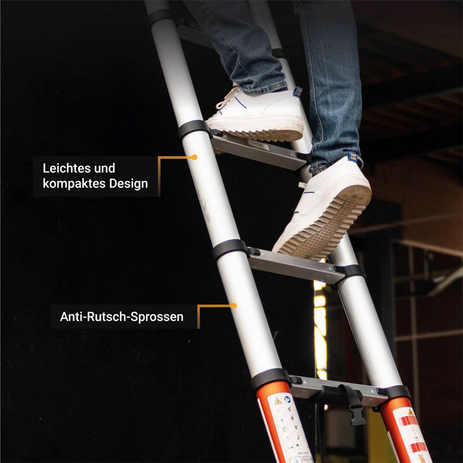 Batavia Giraffe Air Teleskopleiter 3,81m Länge-4
