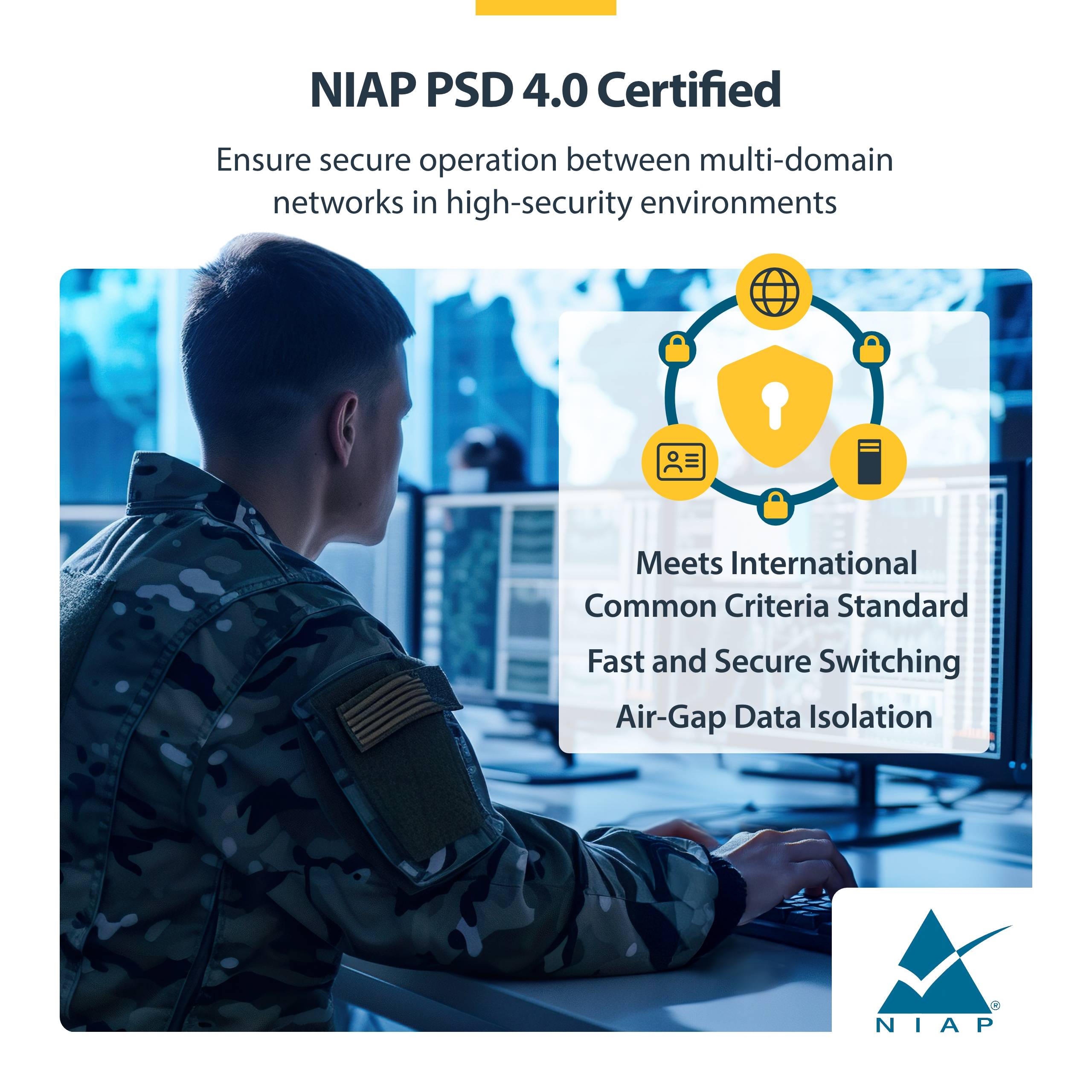 StarTech.com SECURE 2-PORT KVM SWITCH NIAP 4.0 CAC US BUILT-1