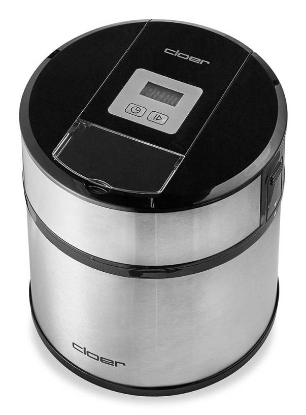 Cloer 9959, Traditionelle Eismaschine, 1,5 l, 1 Becken, Silber, LED, 220 mm-4