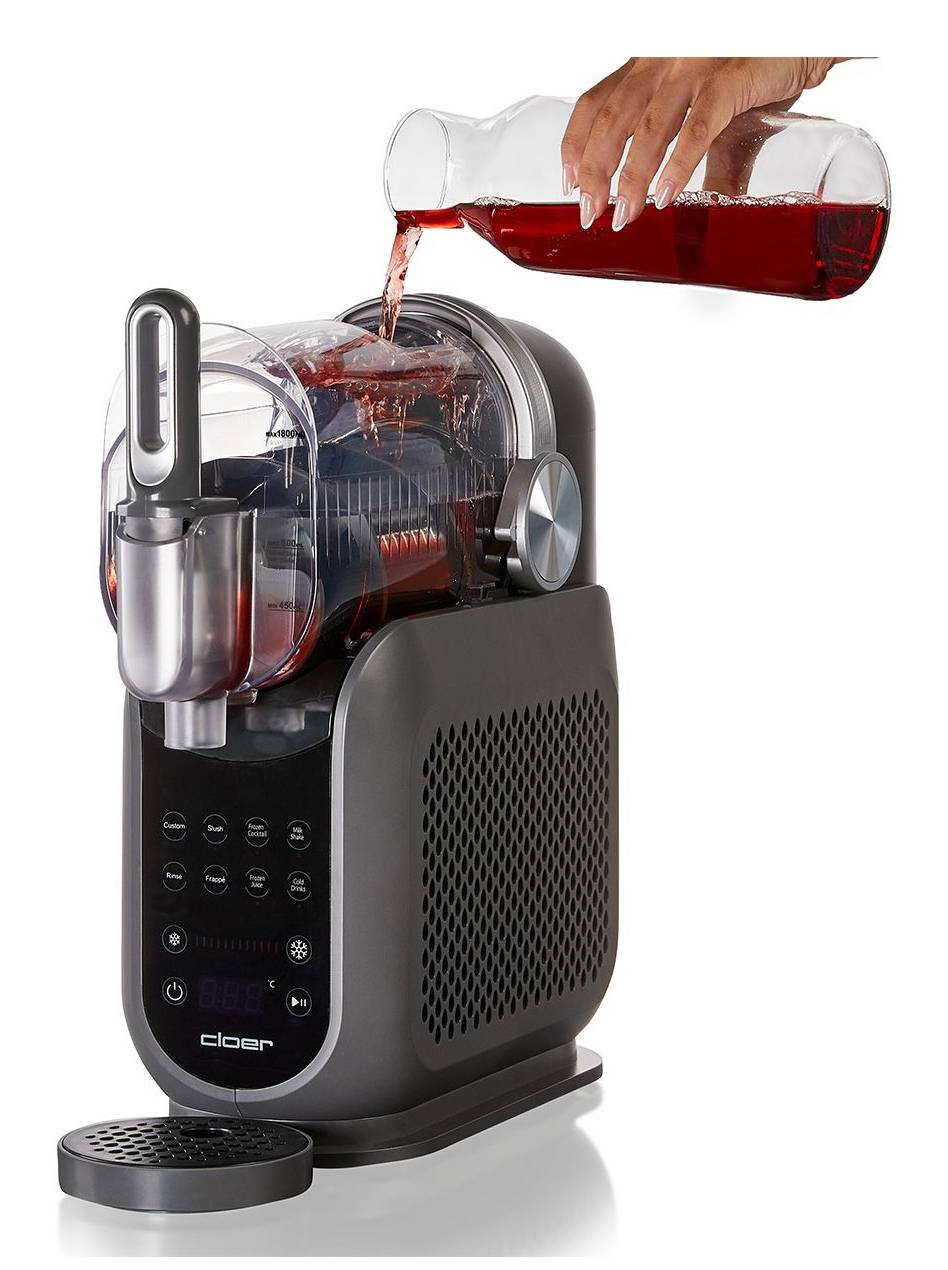 Cloer 9960, Gefrorene Getränkemaschine, Grau, Schwarz, Transparent, Kunststoff, 2,5 l, 200 W, 160 mm-2