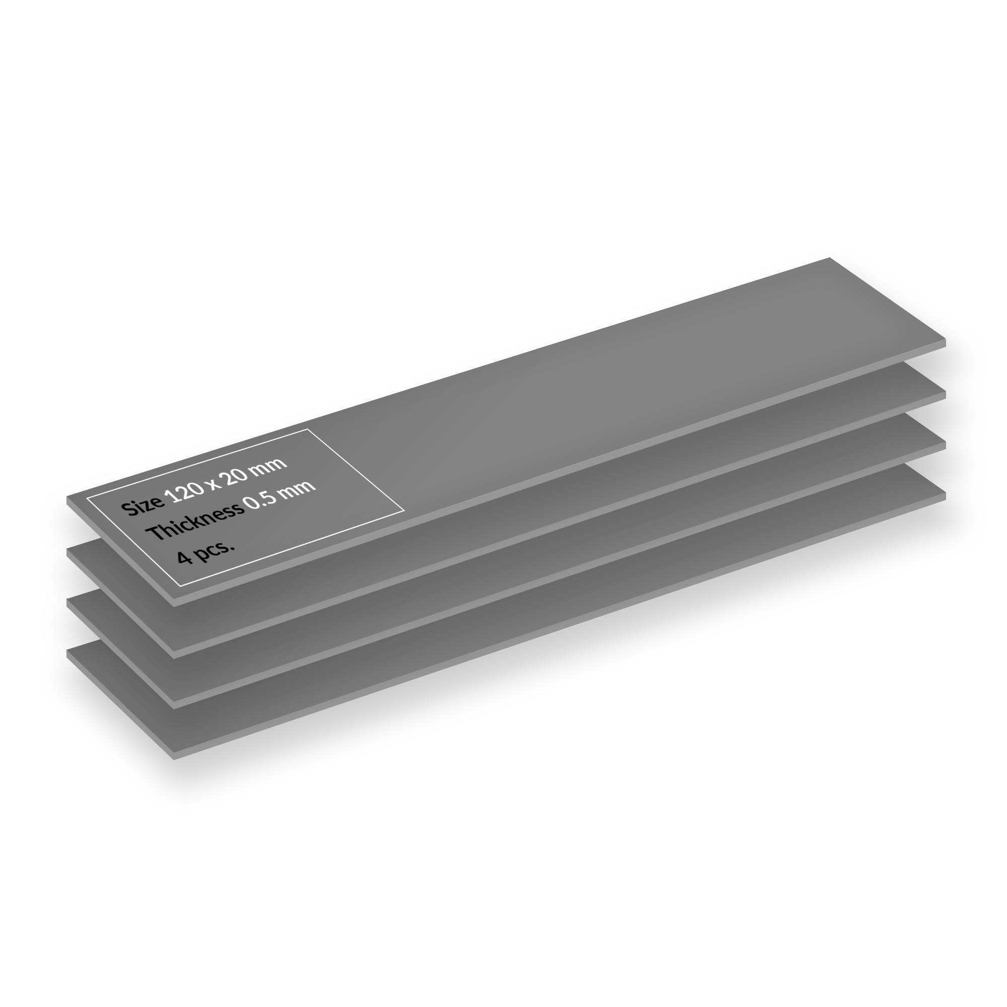 ARCTIC Thermal Pad TP-4 120*20mm (0,5mm) 4erPack Multimedia-Technik Wärmeleitpaste-1