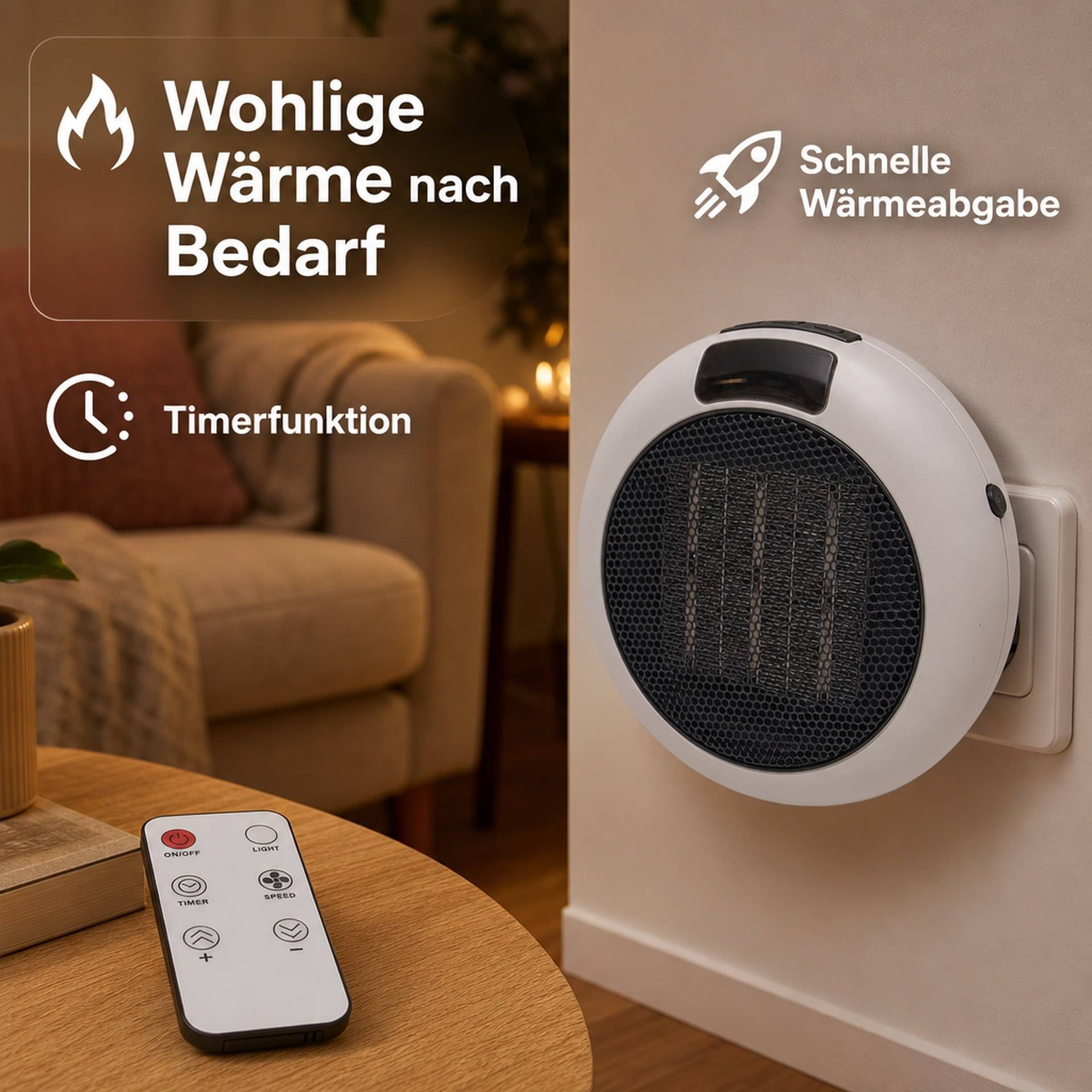 Westfalia Steckdosenheizer mit Fernbedienung-5
