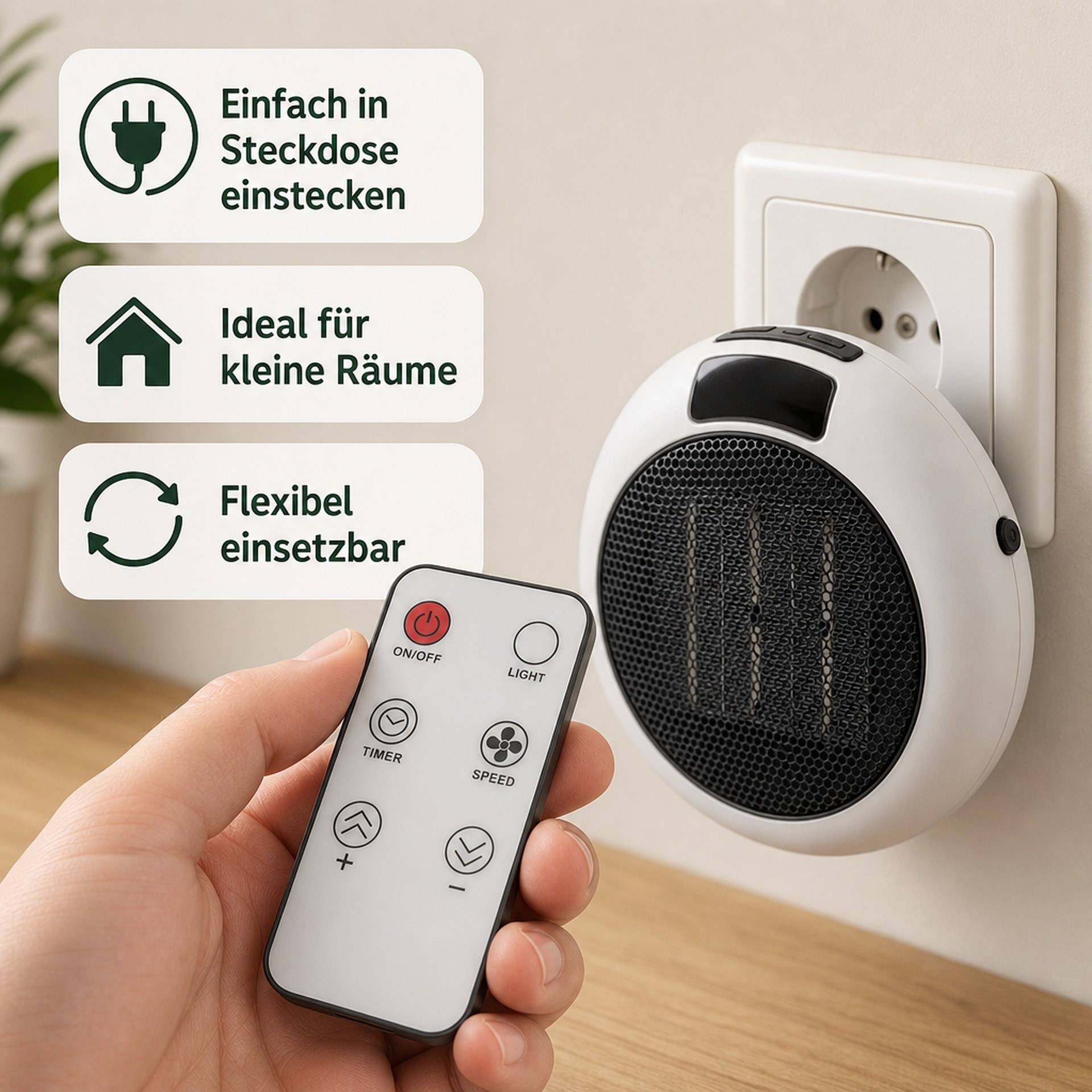 Westfalia Steckdosenheizer mit Fernbedienung-6