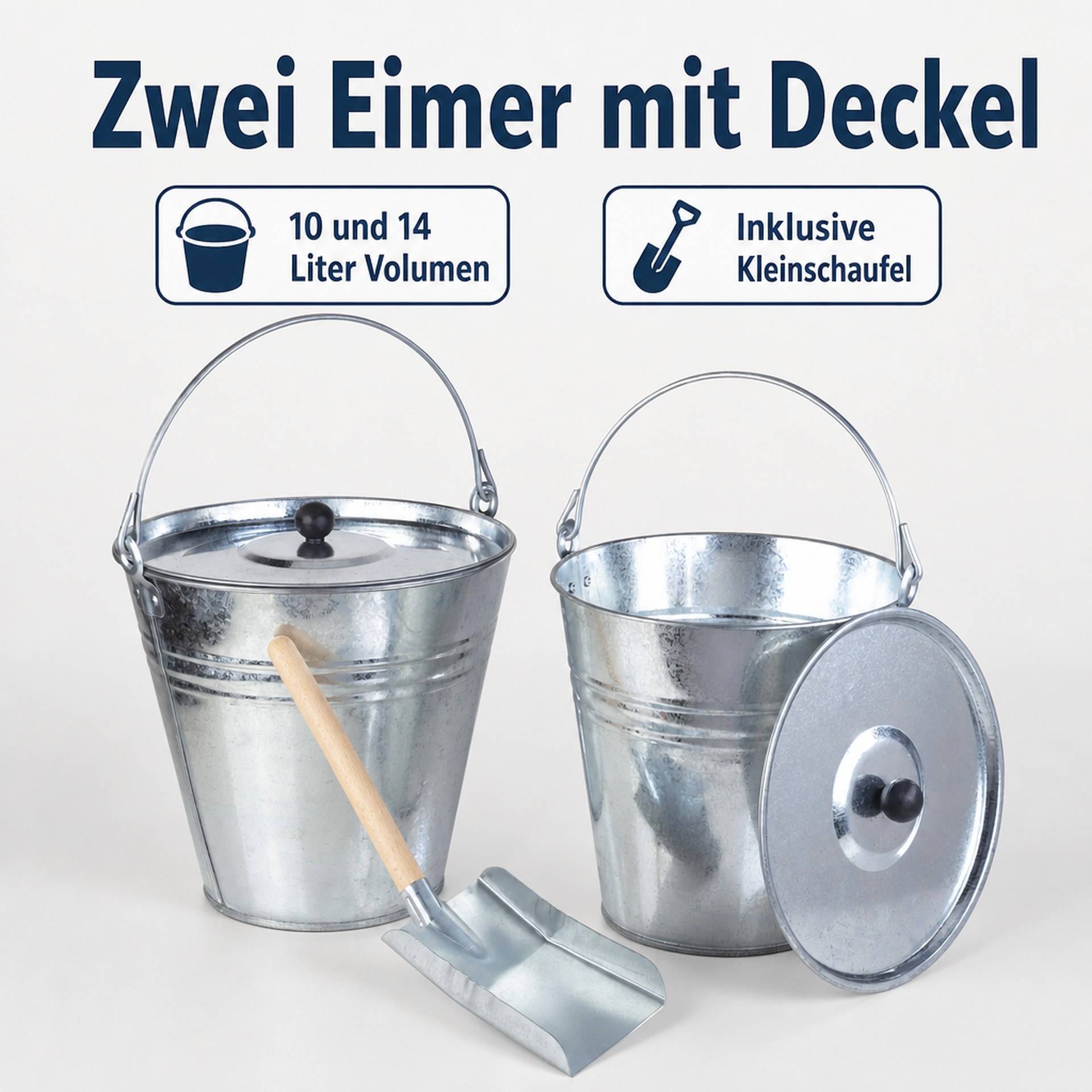 Westfalia Zinkeimer Set, 5-teilig-5