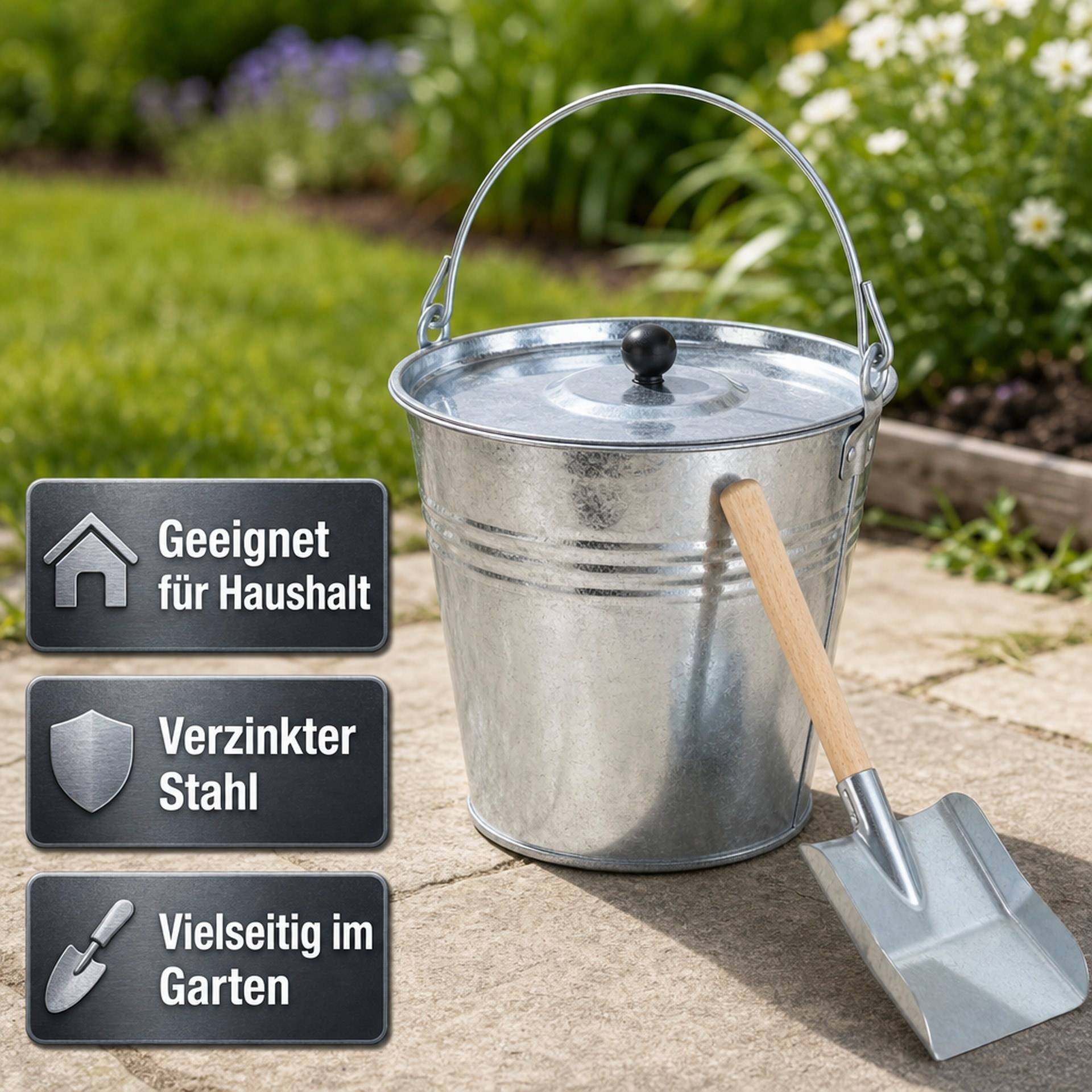 Westfalia Zinkeimer Set, 5-teilig-6