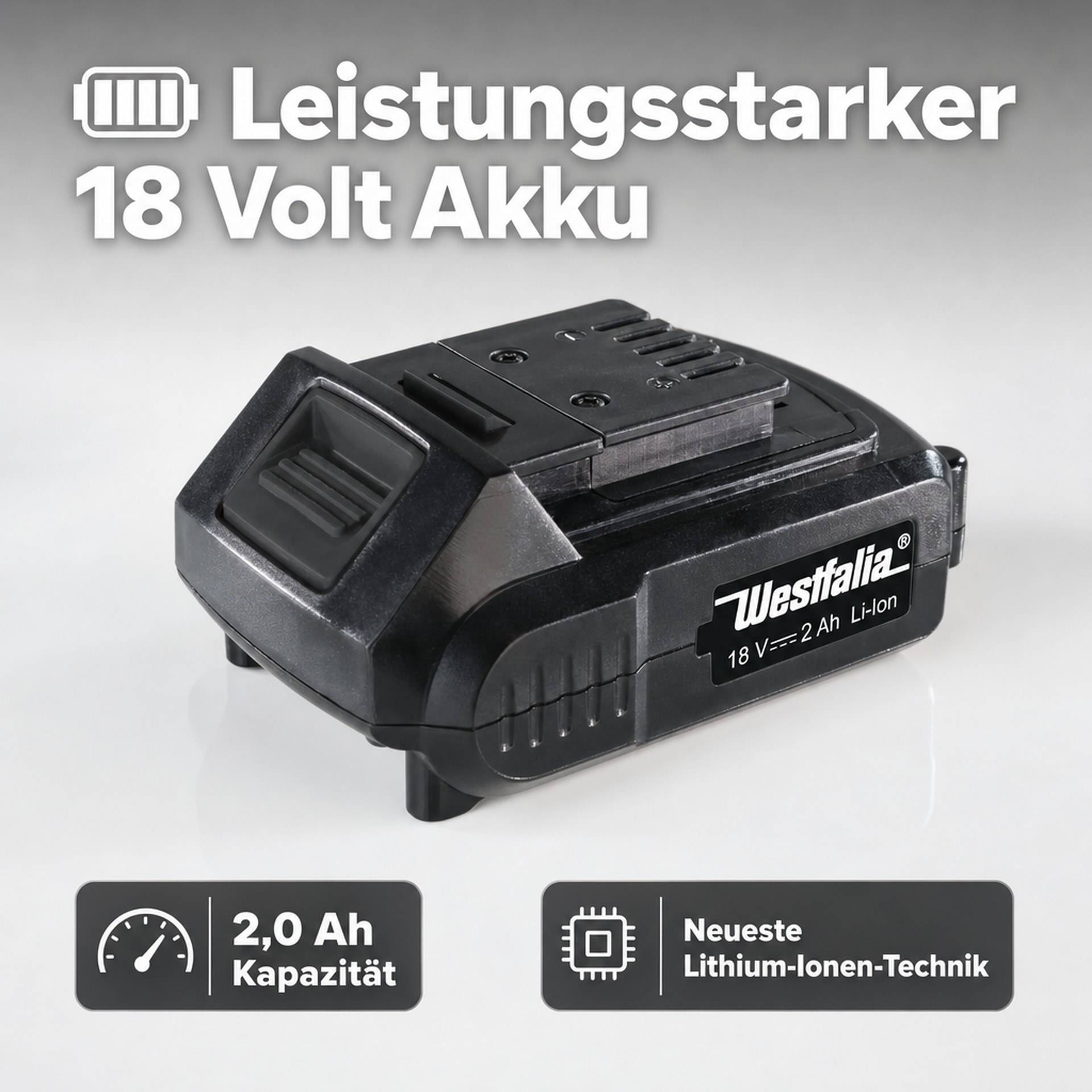 Westfalia Li-Ion-Akku, 18 Volt, 2,0 Ah-5