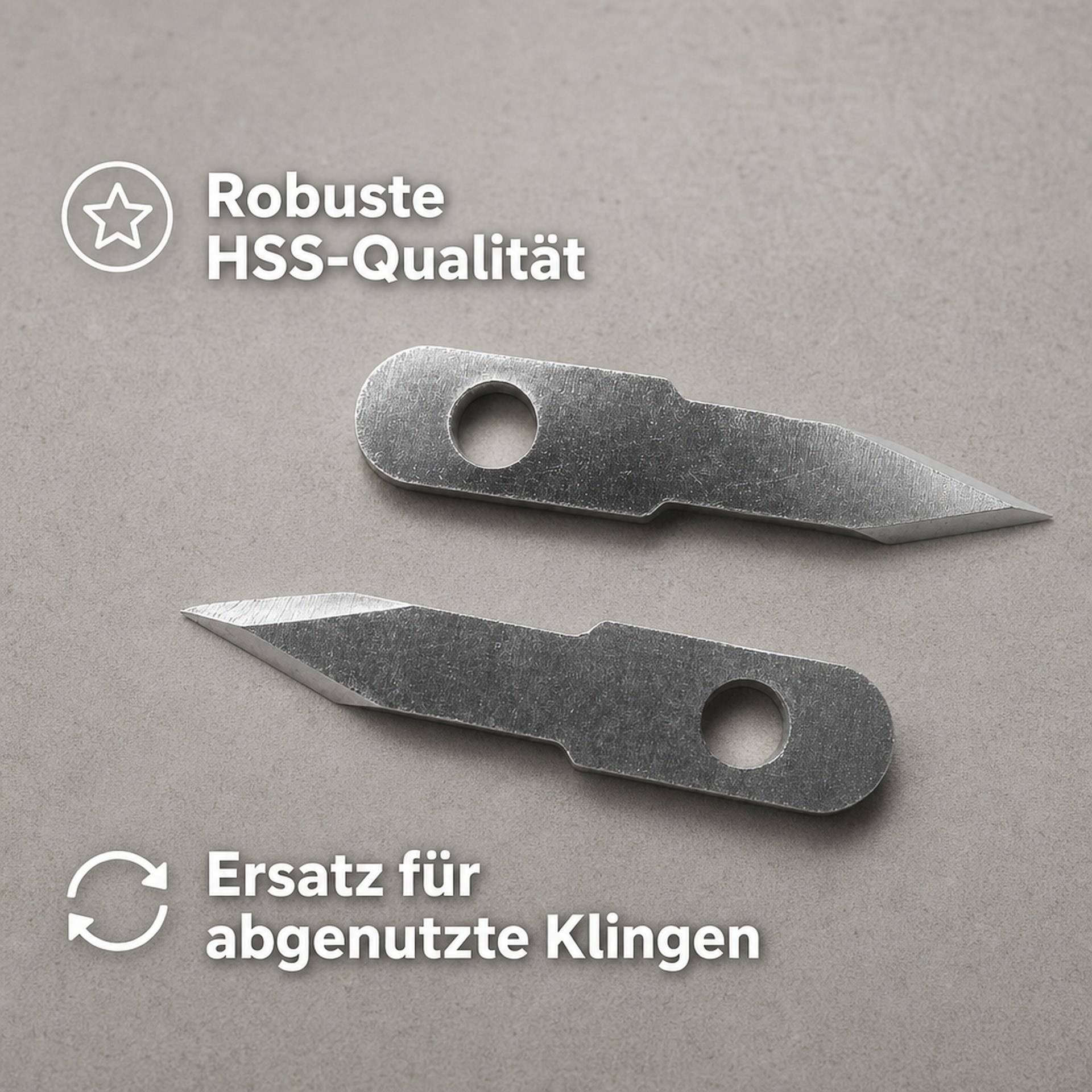 HSS Ersatzmesser, 2 Stück für Rundschneider-2