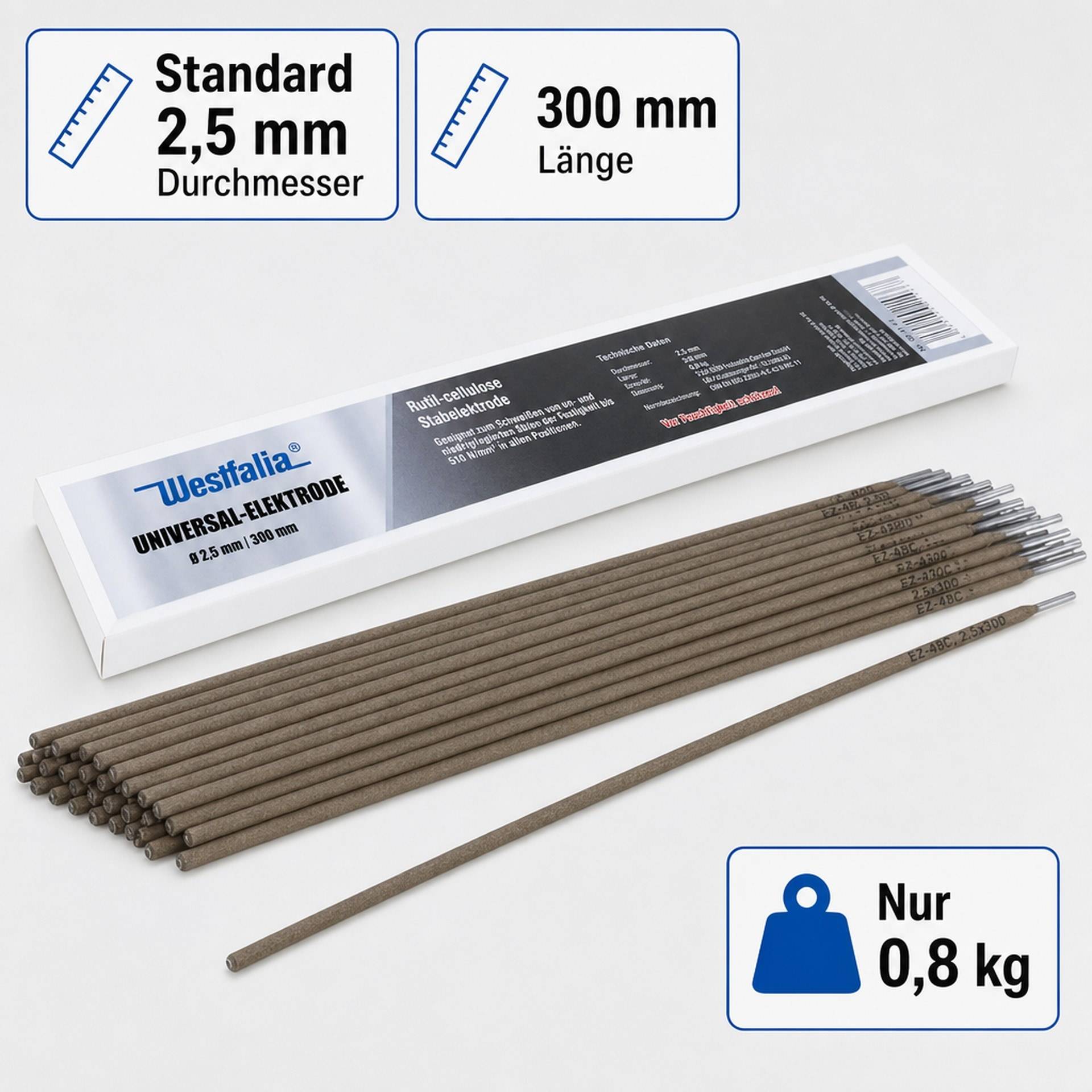 Westfalia Universalelektroden 2,5 mm, 50 Stück-3