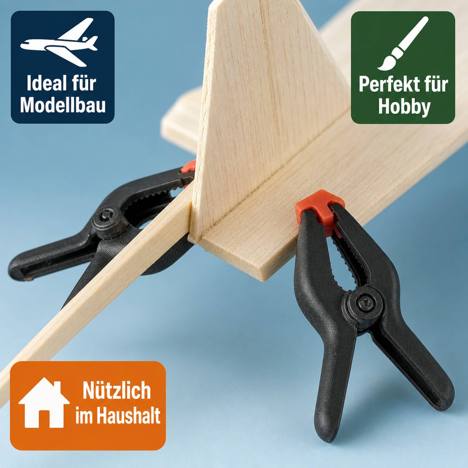 Micro Klemmen Set 10-teilig - 63 mm-3