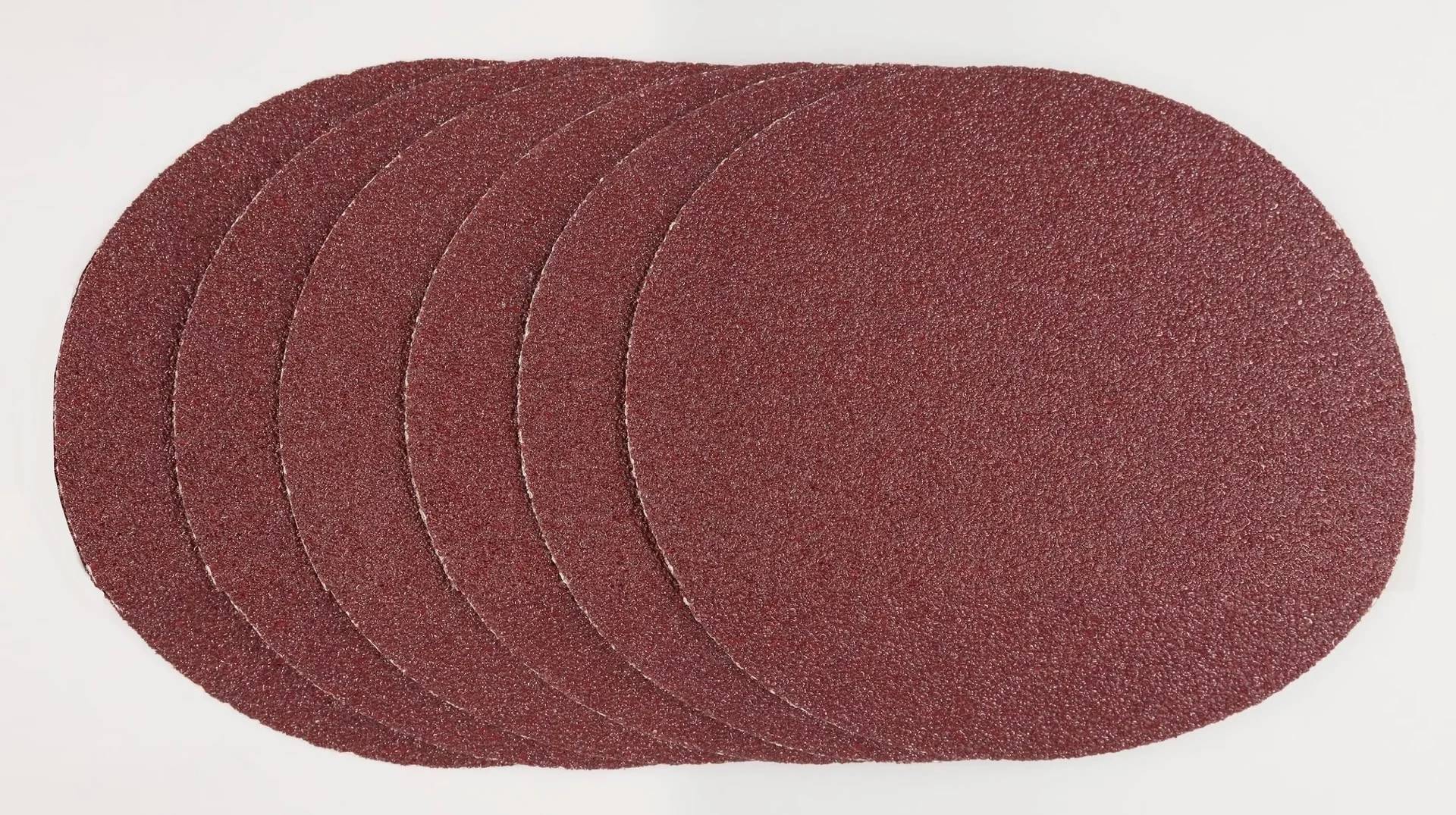 Schleifpapier Set, Durchmesser 125 mm, selbstklebend, 6 Stück (je 2 x K60-K80-K120)-0