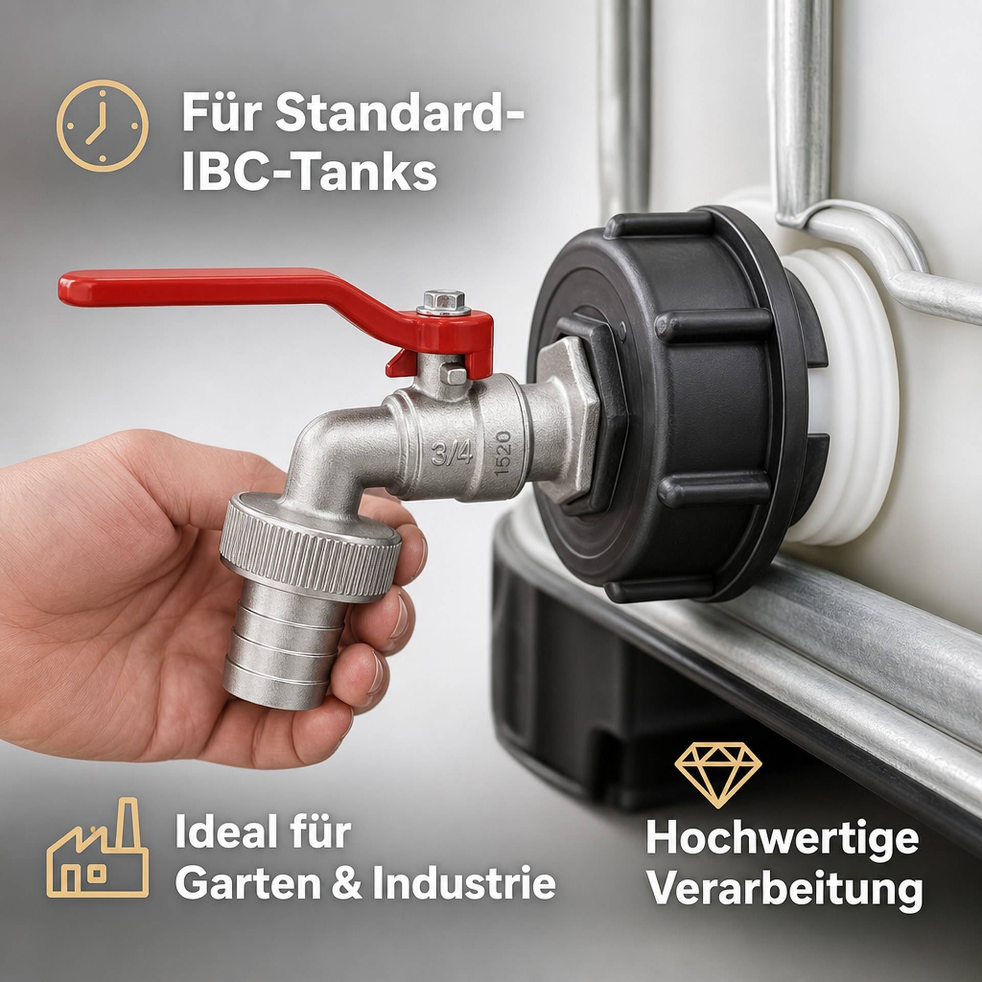 IBC Anschlusshahn 3/4 "-2