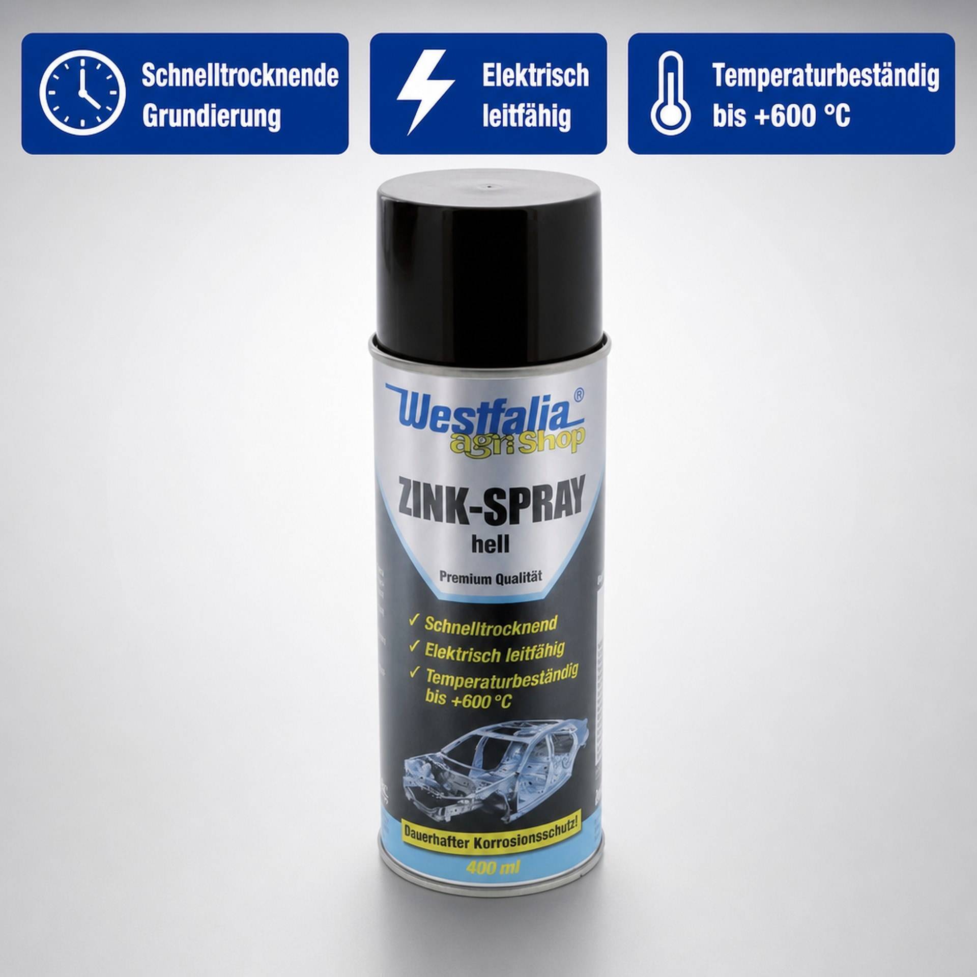 Westfalia Zinkspray, hell, 400 ml-1