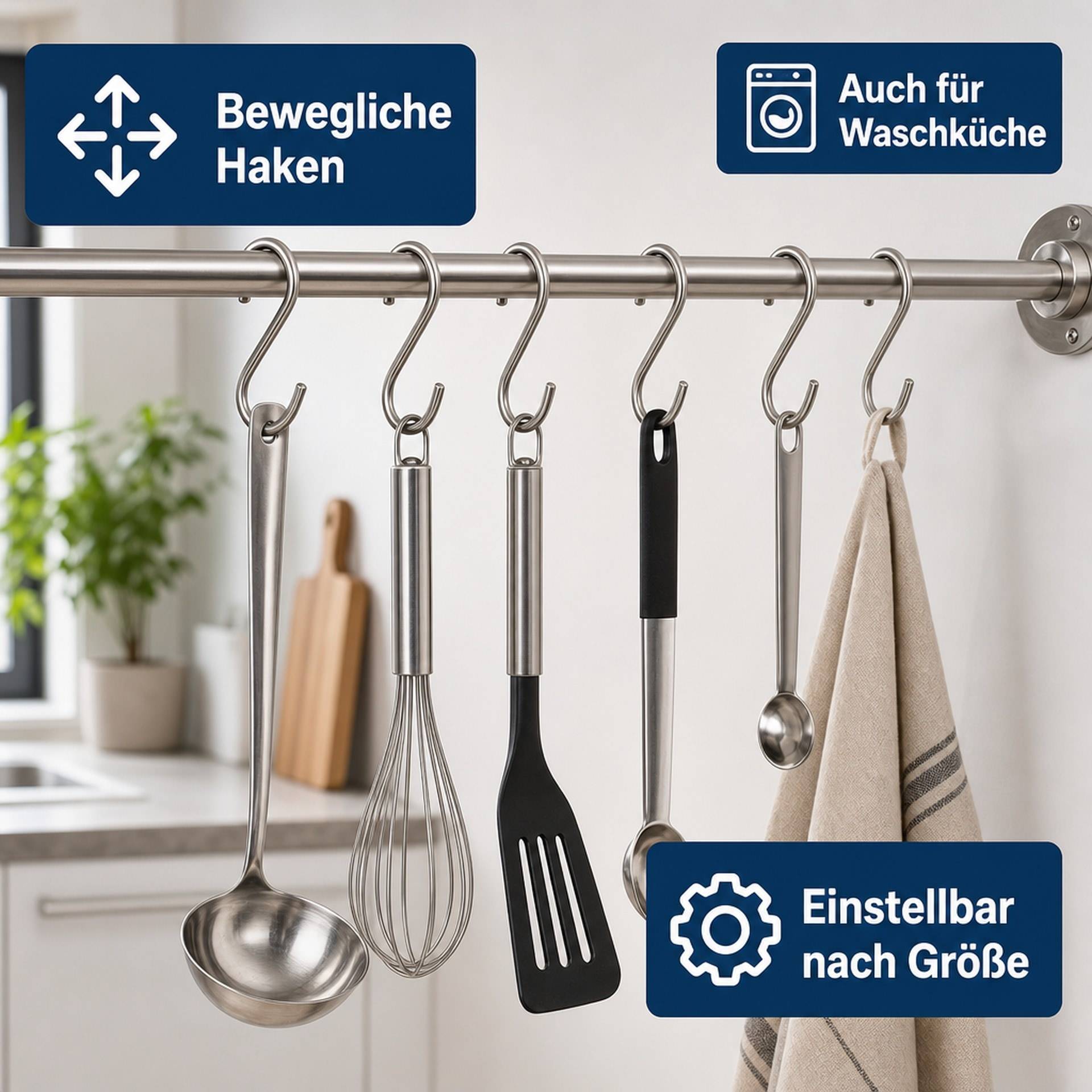 Westfalia Edelstahl Haken 6 Stück Set-2