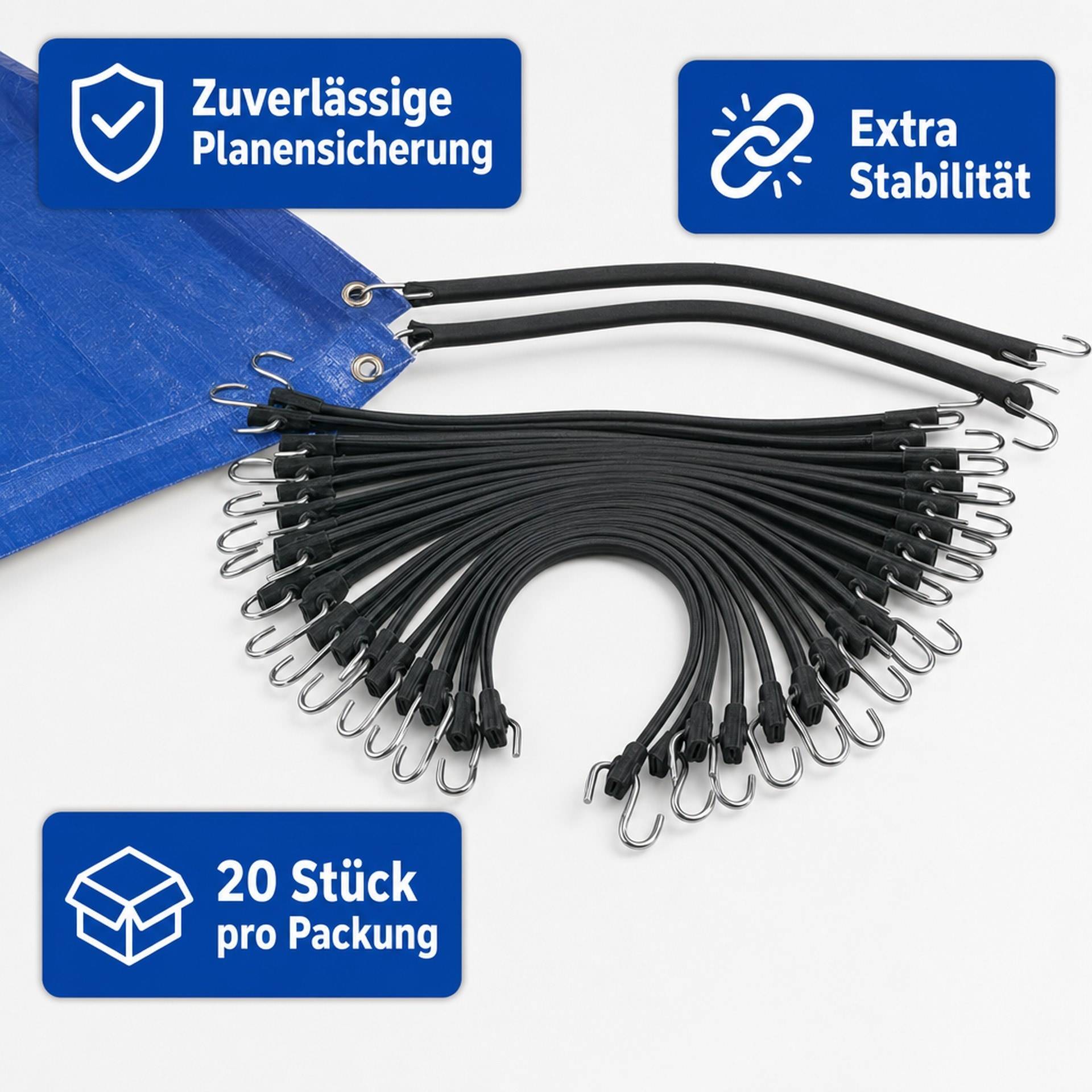 Planenspanner, 20 Stück für Abdeckplanen-1