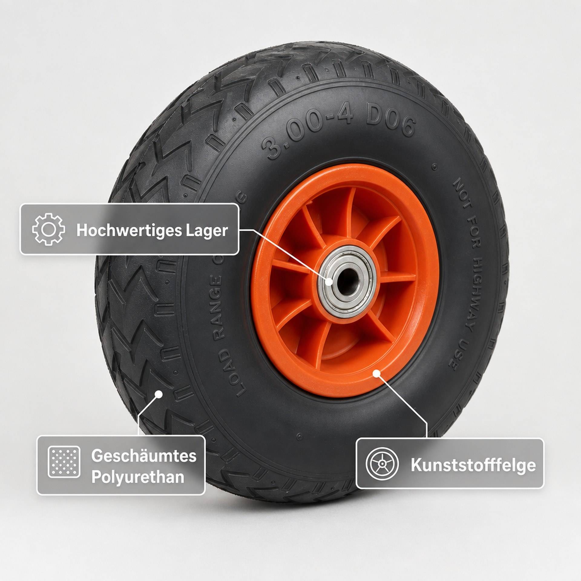 Pannensicheres Sackkarrenrad, 1 Stück-6