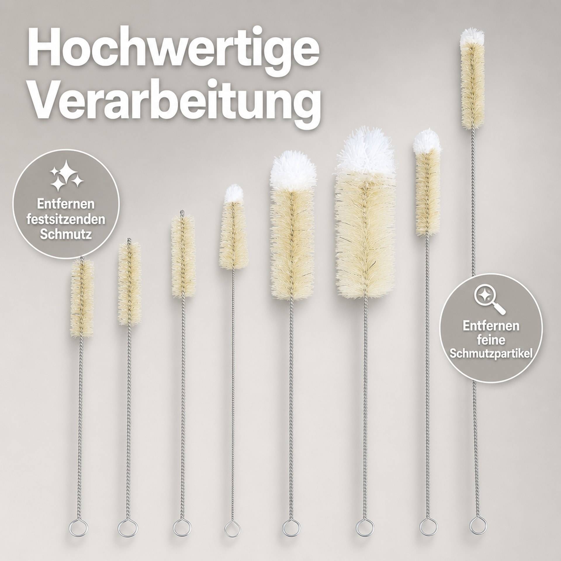 Reinigungs-Bürsten, Spezial-Bürsten-Set, Flaschen-Bürsten, 8-teilig-5