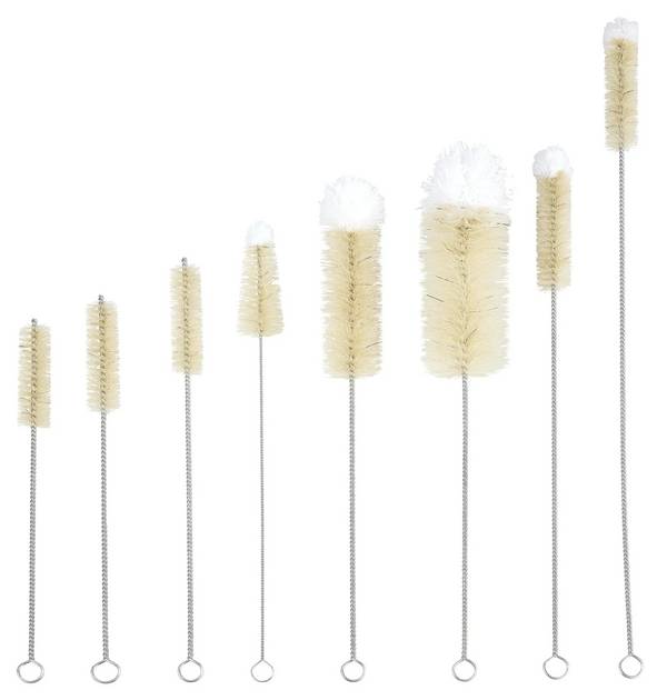 Westfalia Reinigungs-Bürsten, Spezial-Bürsten-Set, Flaschen-Bürsten, 8-teilig