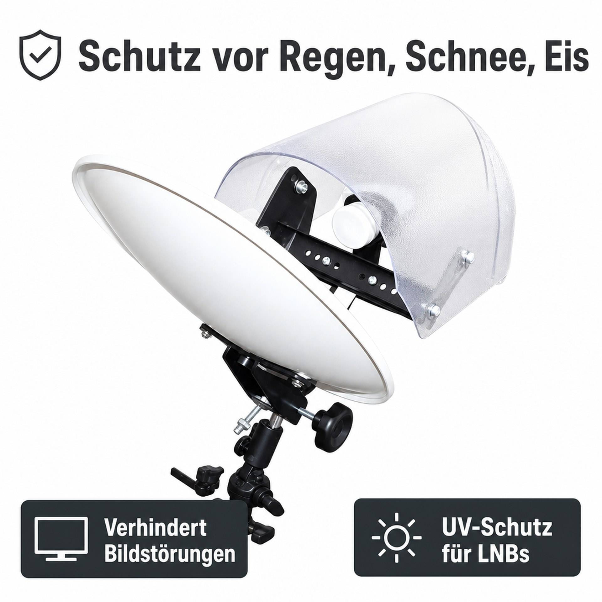 Westfalia Regen- und UV-Schutz für LNBs von SAT-Anlagen-4