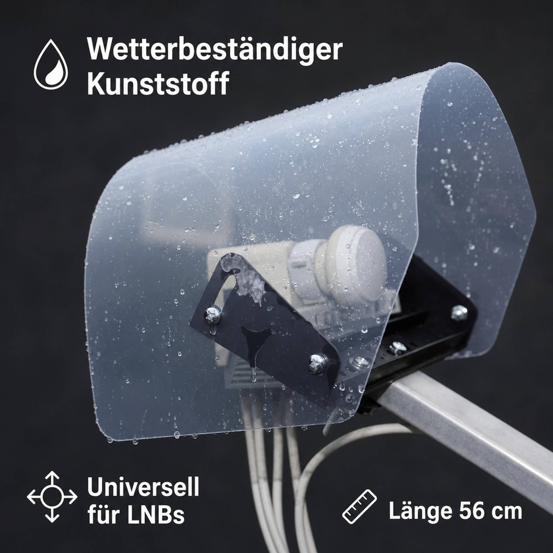 Westfalia Regen- und UV-Schutz für LNBs von SAT-Anlagen-5