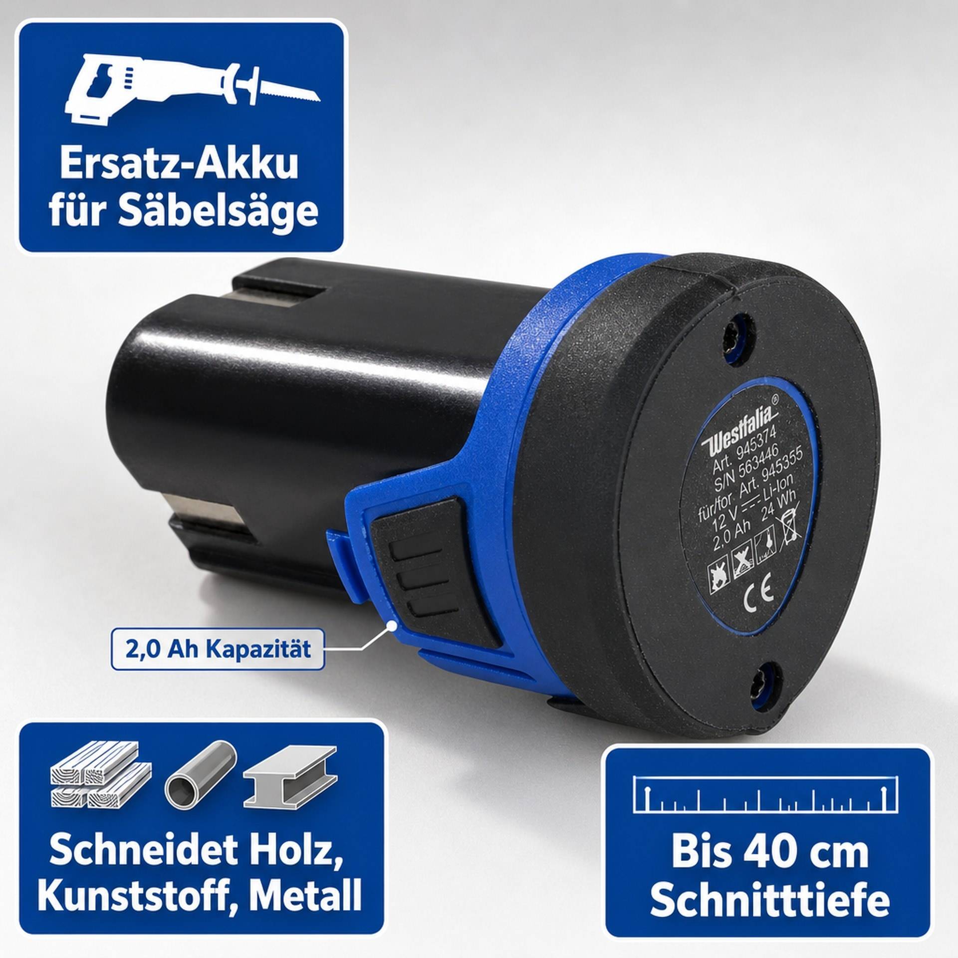 Westfalia Ersatz-Akku 12 Volt Li-Ion-2