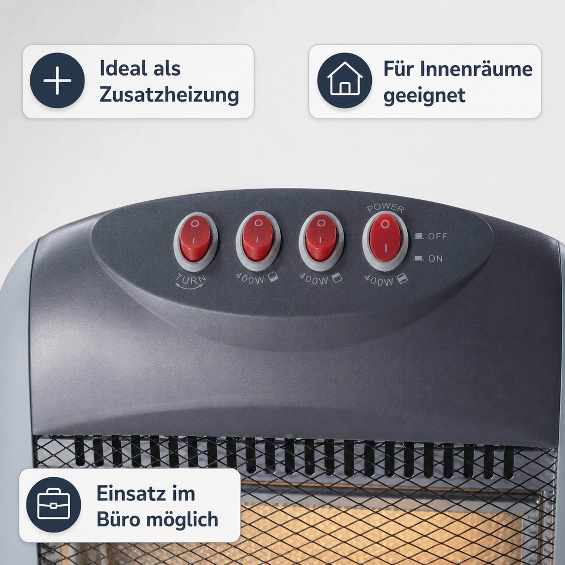 Westfalia Halogen Heizgerät, 3 Stufen-5