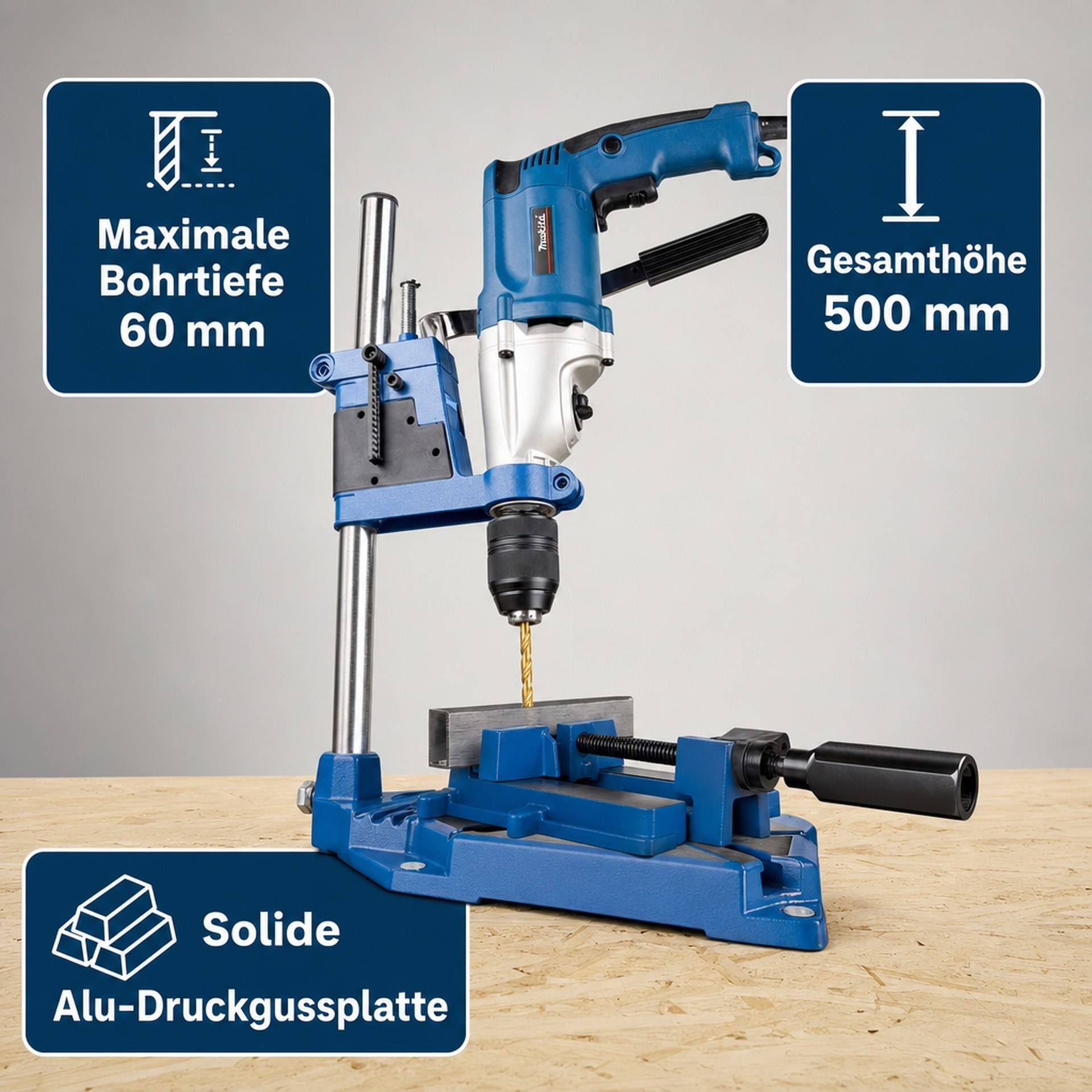 Bohrständer und Maschinenschraubstock im Set-5