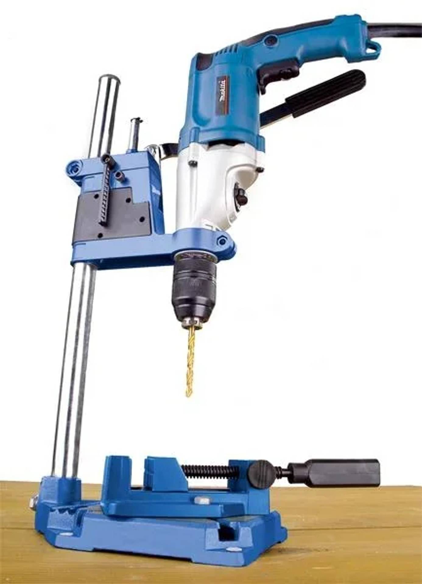 Bohrständer und Maschinenschraubstock im Set-0
