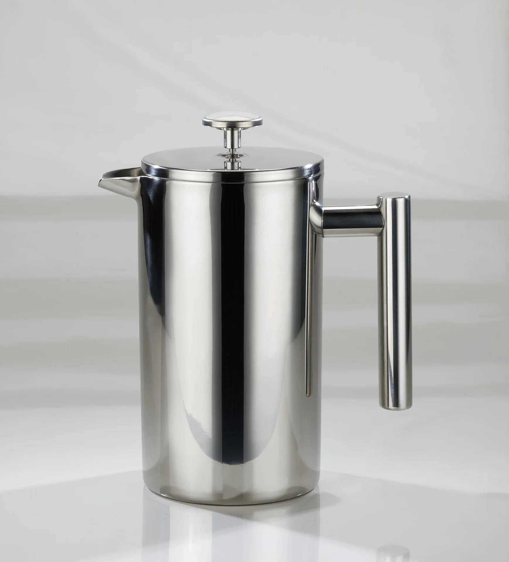 Thermo Kaffeezubereiter French Press, Edelstahl-0