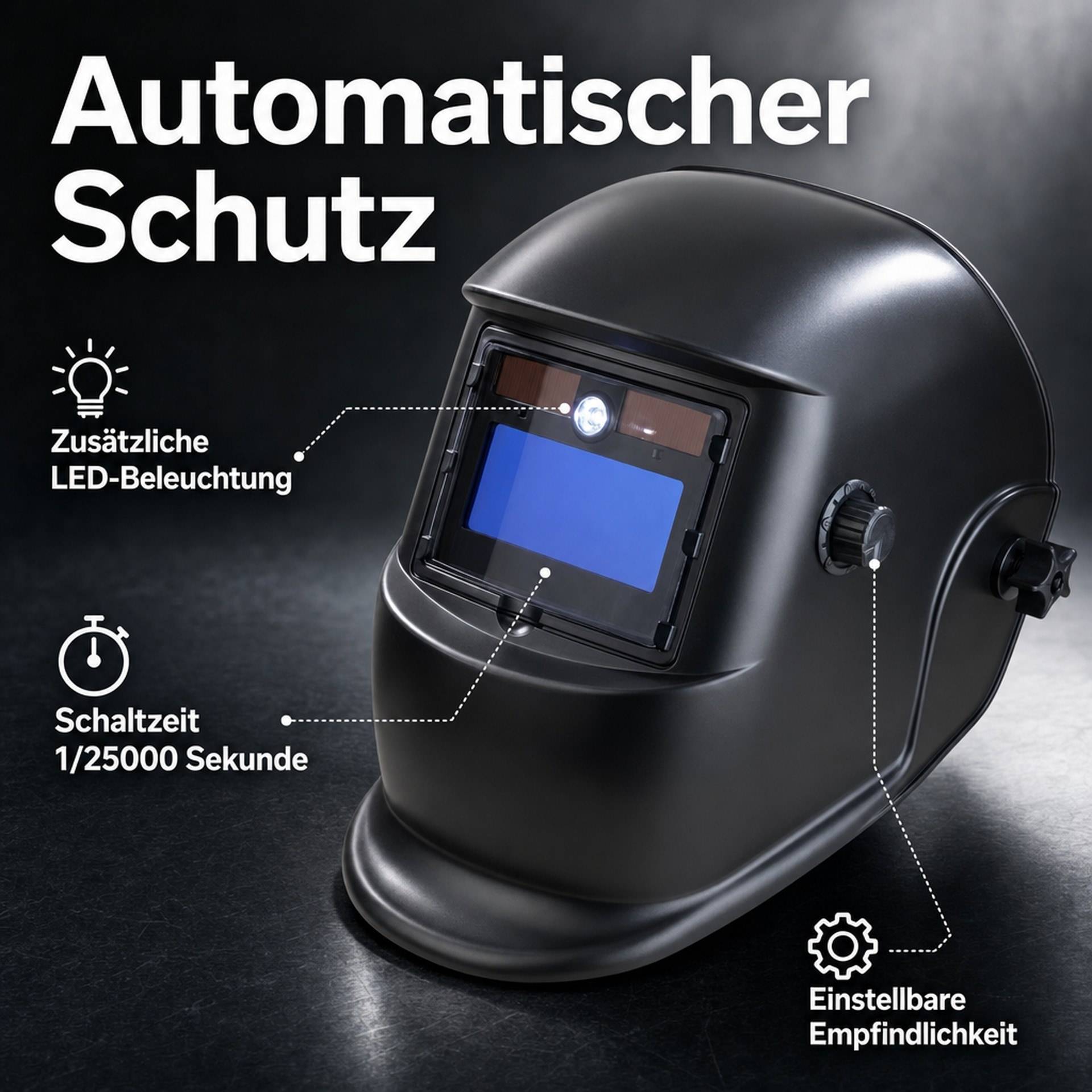 Westfalia Automatik Schweißhelm mit Zusatz LED-5