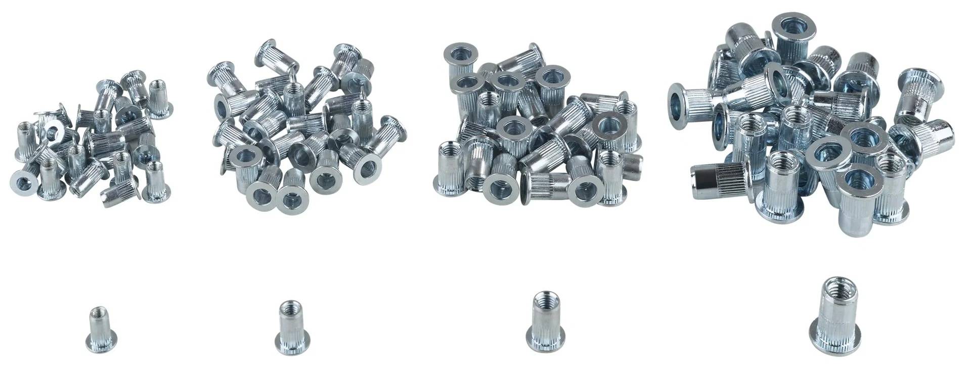 Blindnietmuttern Set 100 tlg.- M3, M4, M5, M6 je 25 Stück-2