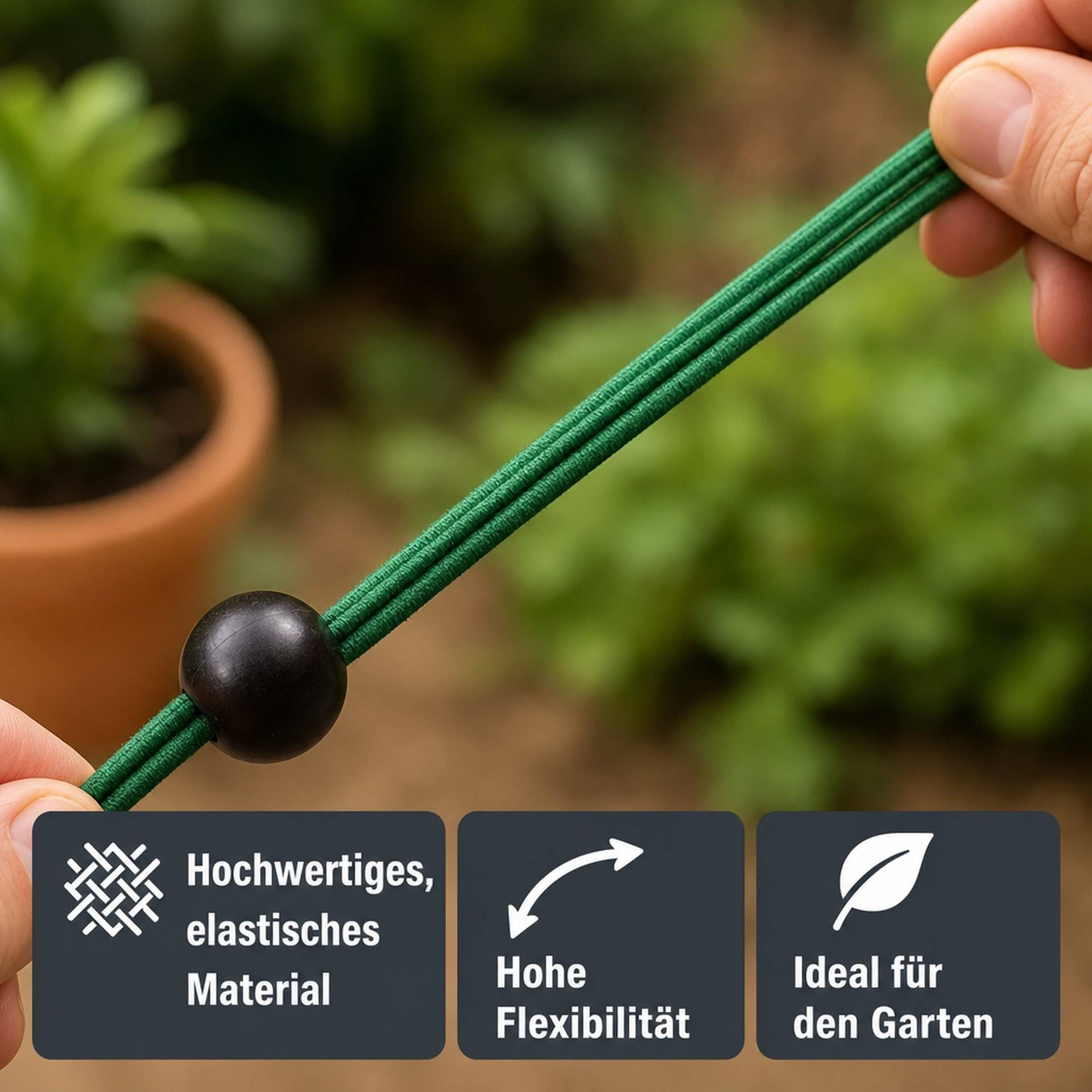 Kugel Gummibandspanner 12 Stück, zur Befestigung von Planen + Netzen-2