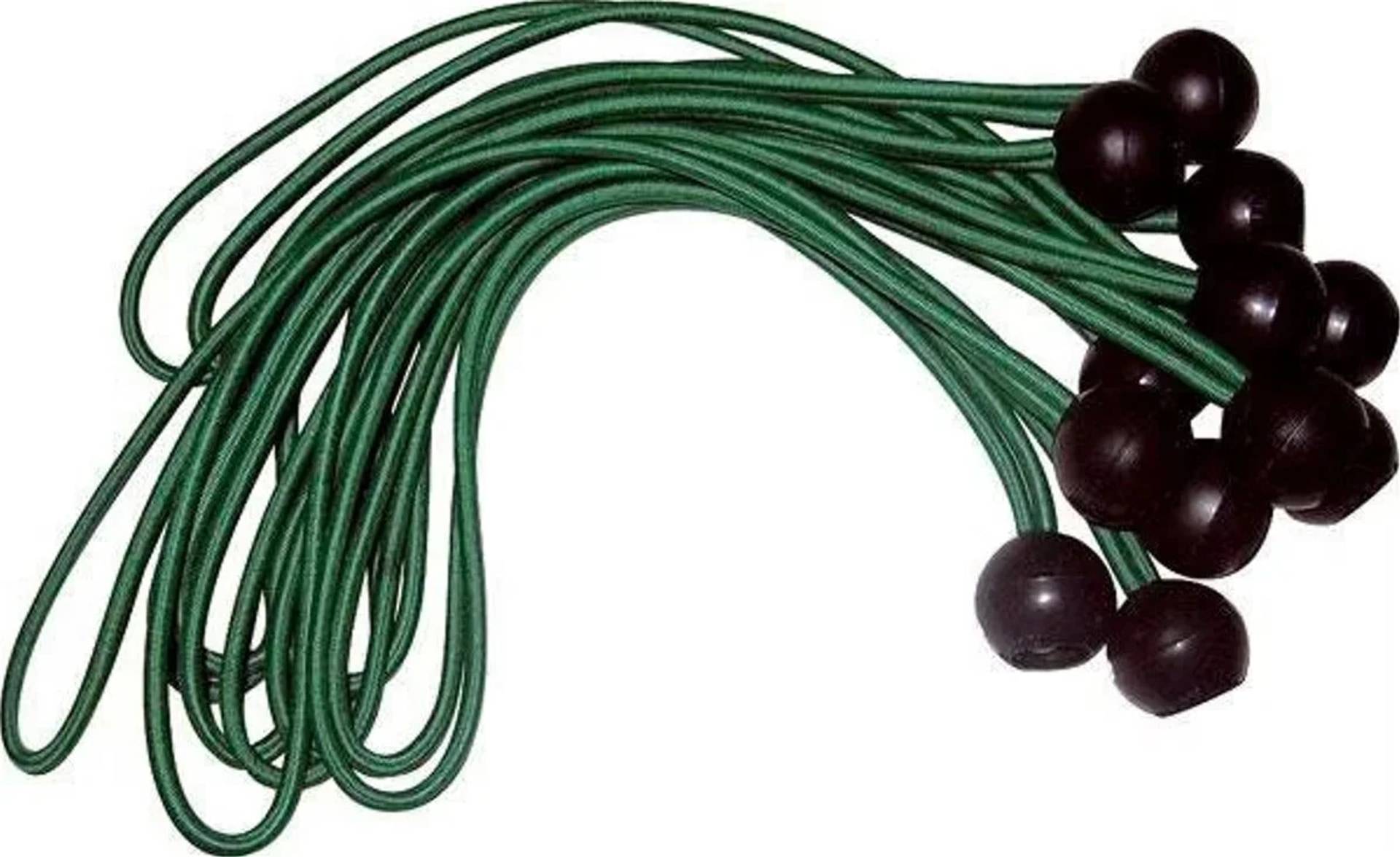 Kugel Gummibandspanner 12 Stück, zur Befestigung von Planen + Netzen-0