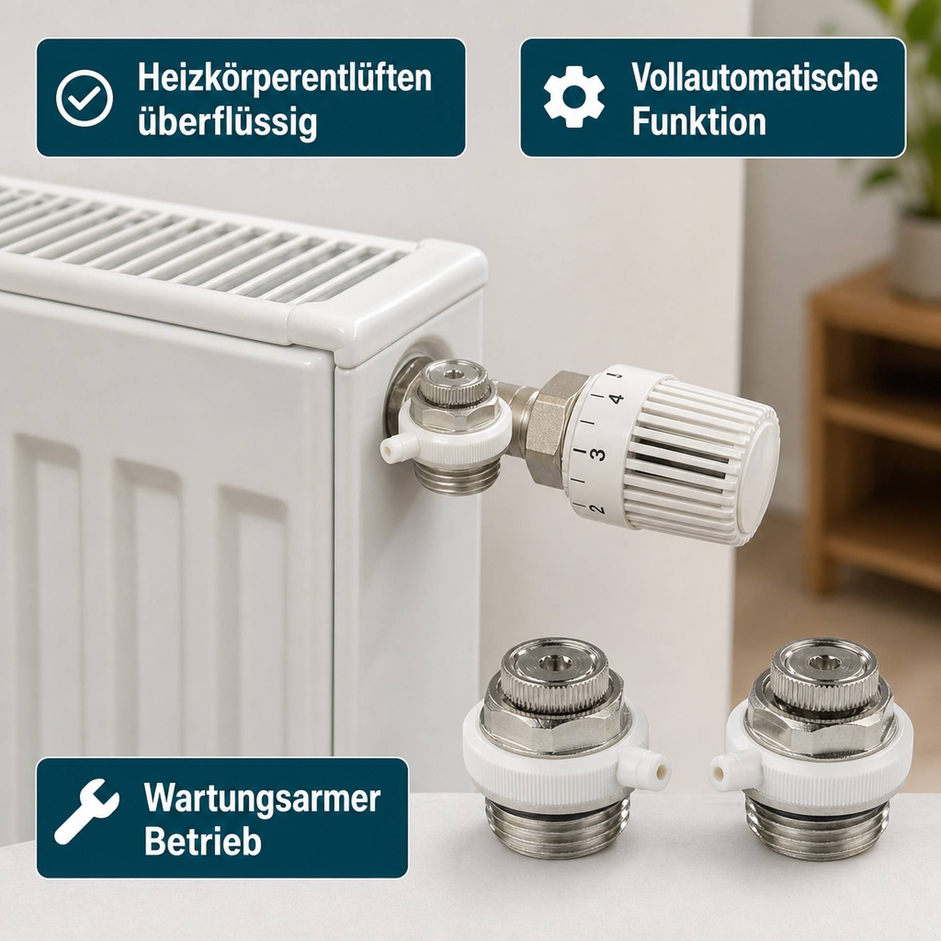 Westfalia Automatik - Heizkörperentlüfter 1/2 , 2 Stück-5