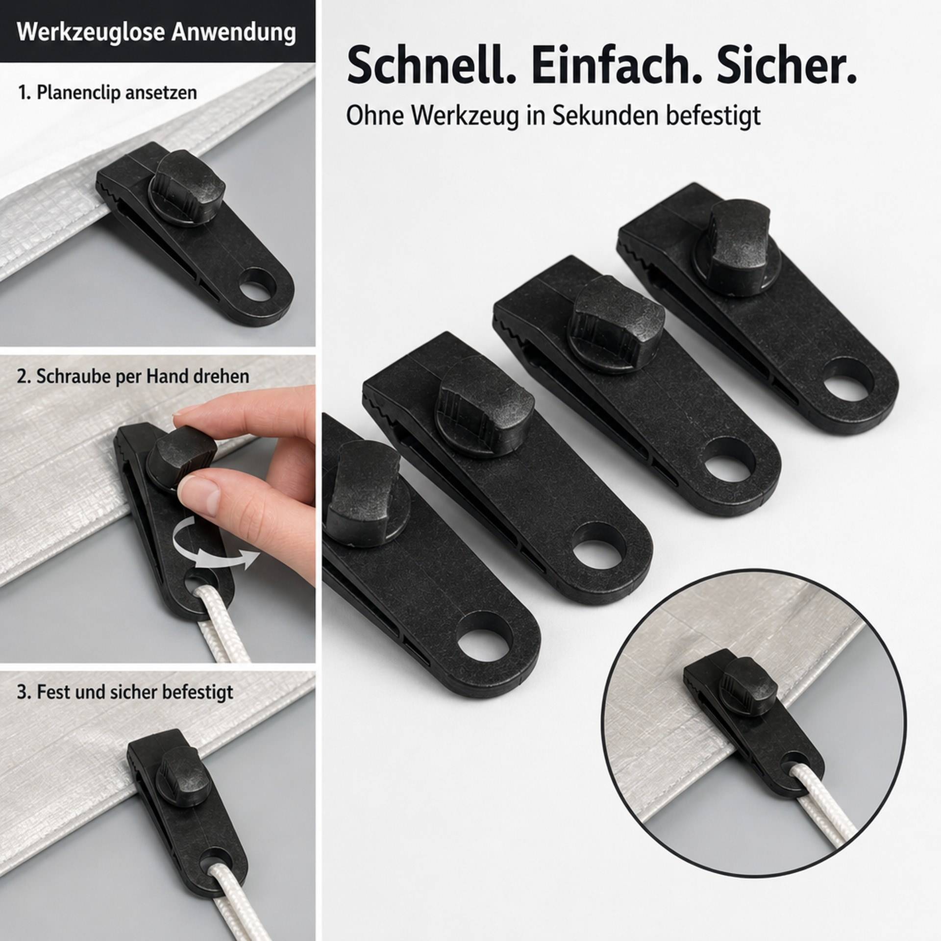 Westfalia Planen Clips 6 Stück-1