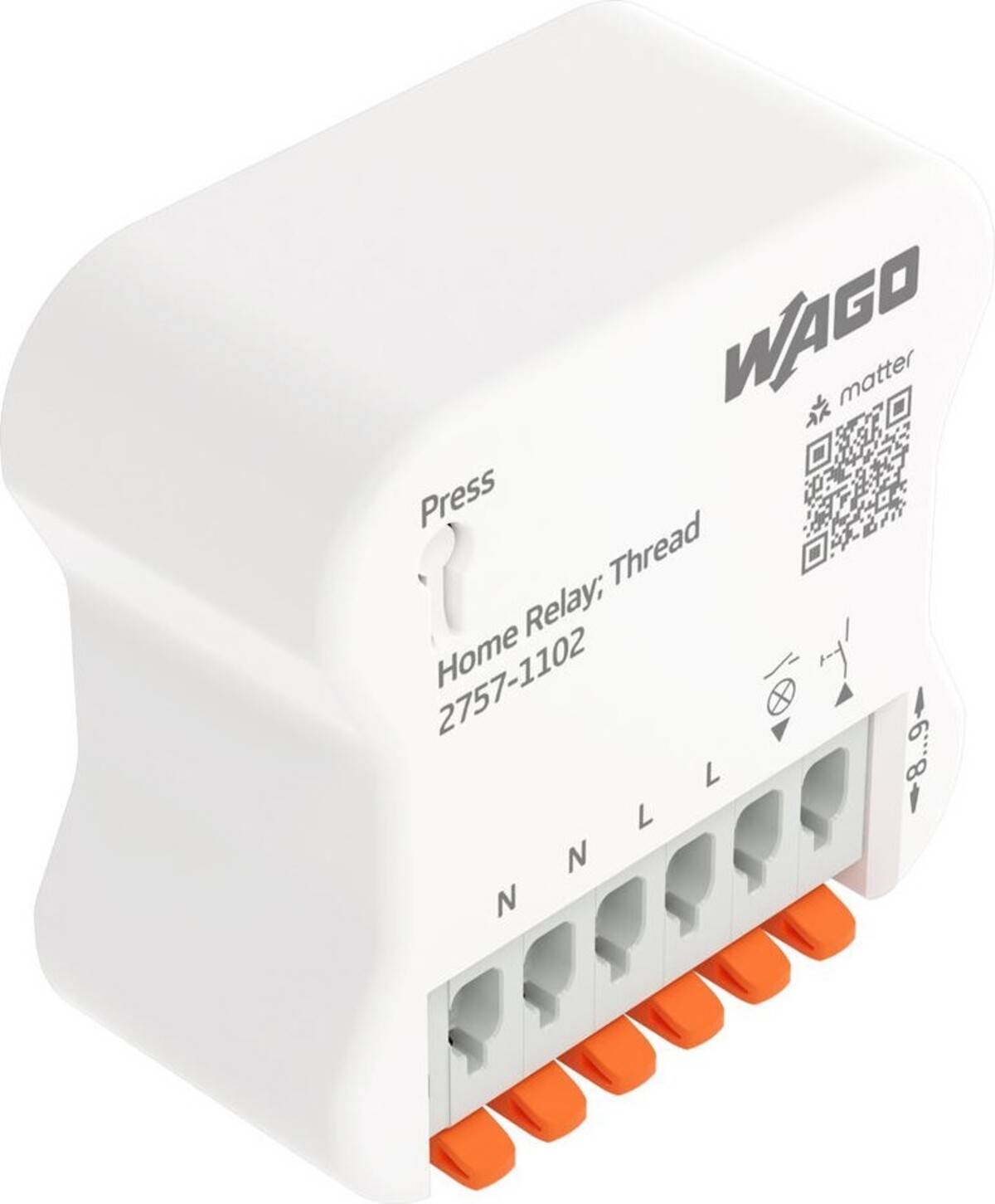 WAGO 2757-1102 Home Relay, 1DI/1DO, 16 A, weiß-0