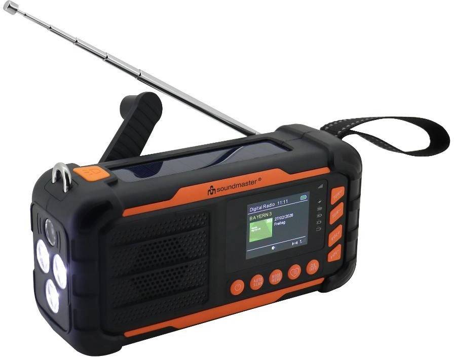 2 Stk. Soundmaster DAB+/UKW Notfallradio DAB115SW