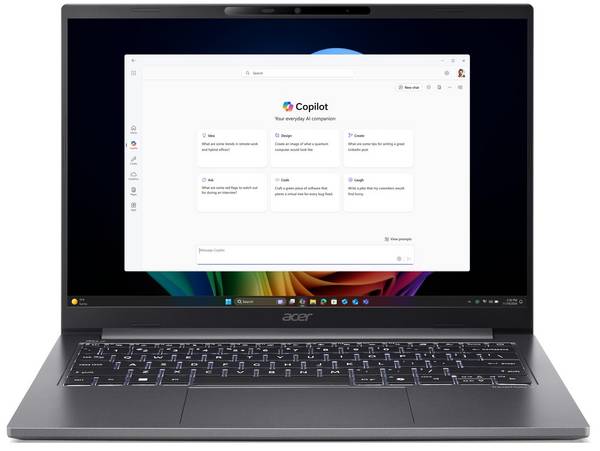 TravelMate X4 TMX414-51-TCO-77SX Intel® Core™ Ultra 7 258V Next Gen AI Notebook 35,56 cm (14'')