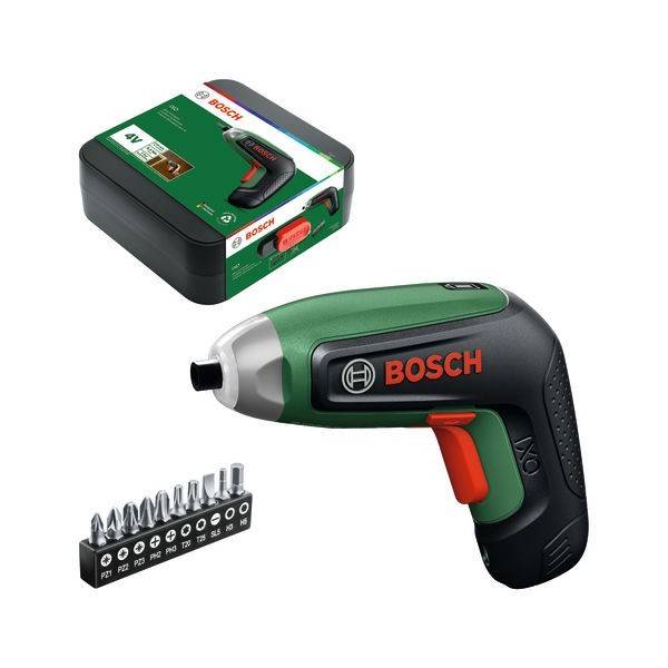 Bosch Schrauber IXO 8 Basic / 1x Akku BA 4V 2.0Ah inkl. Zubehör in Aufbewahrungsbox - 06039G4000