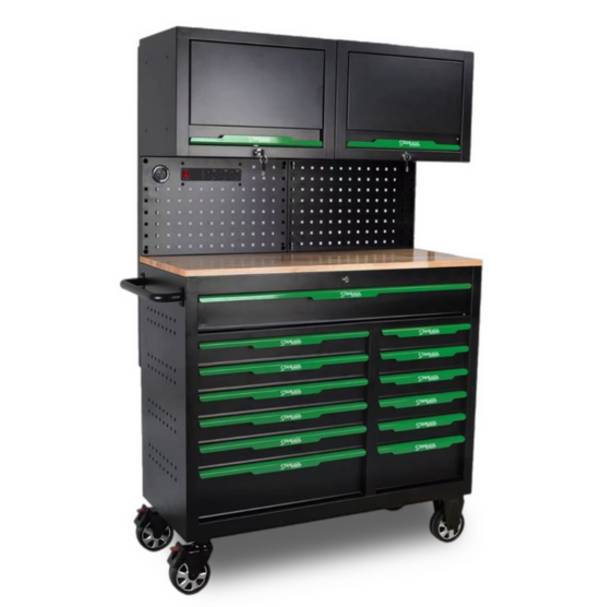 Stahlwerk Germany SW10 Mobile Werkstattstation XXL Werkzeugwagen mit Lochwand