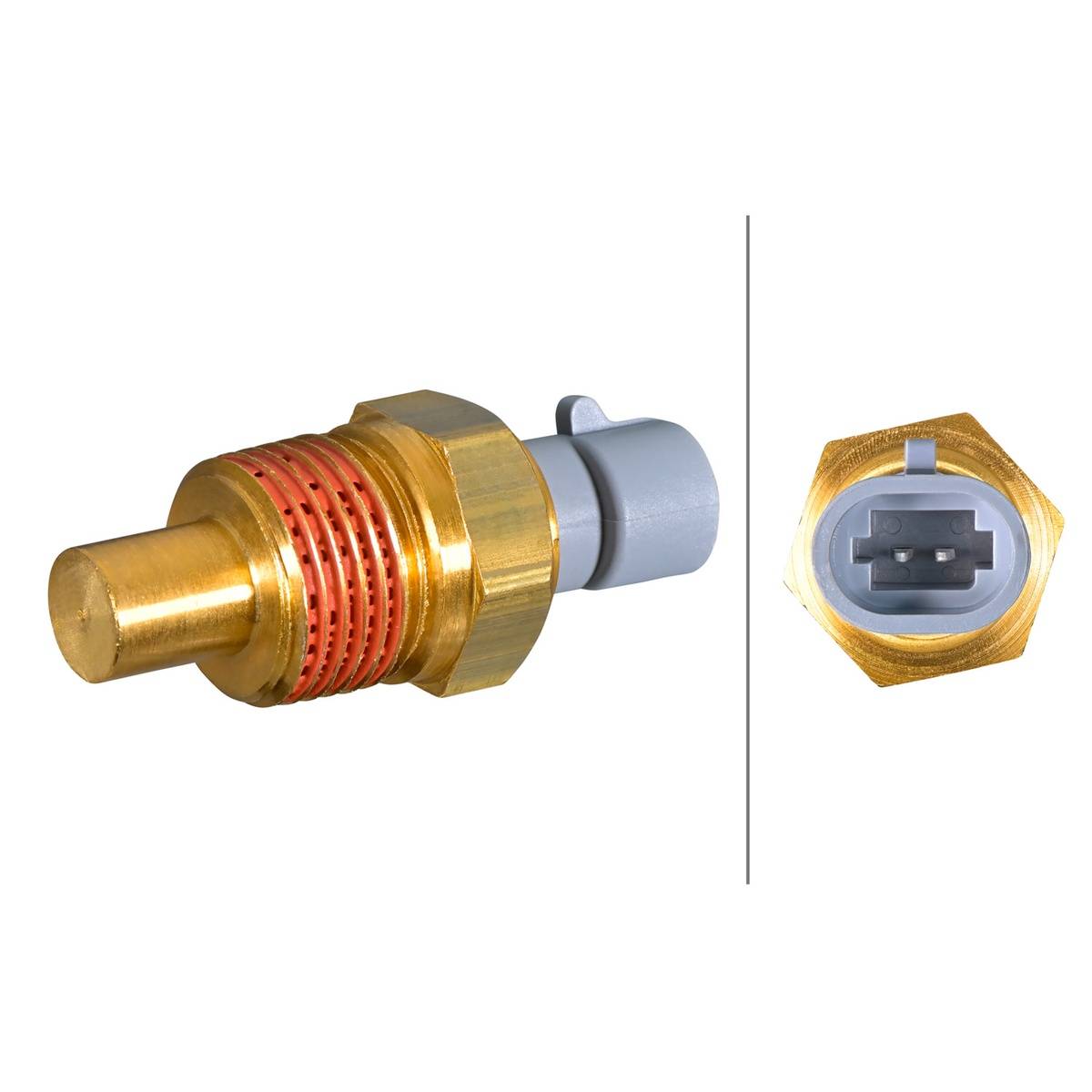Sensor Kühlmitteltemperatur geschraubt 2-polig HELLA für u.a. MWM-3
