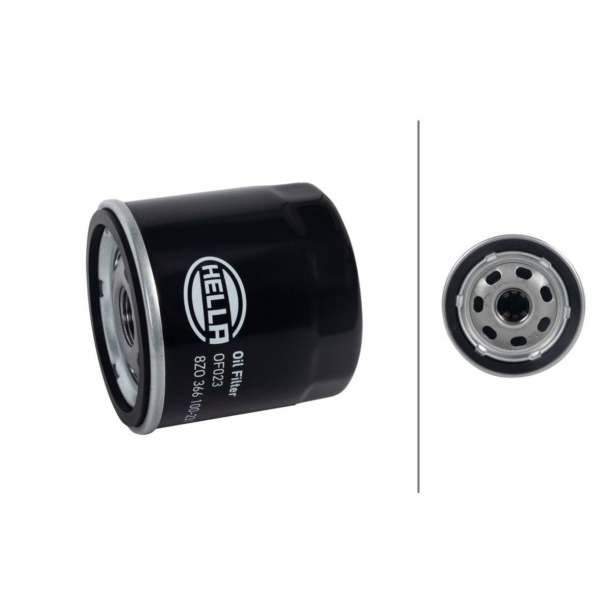 Ölfilter einfach anschraubbar Ø 76 mm HELLA passend für u.a. VOLVO S60-1