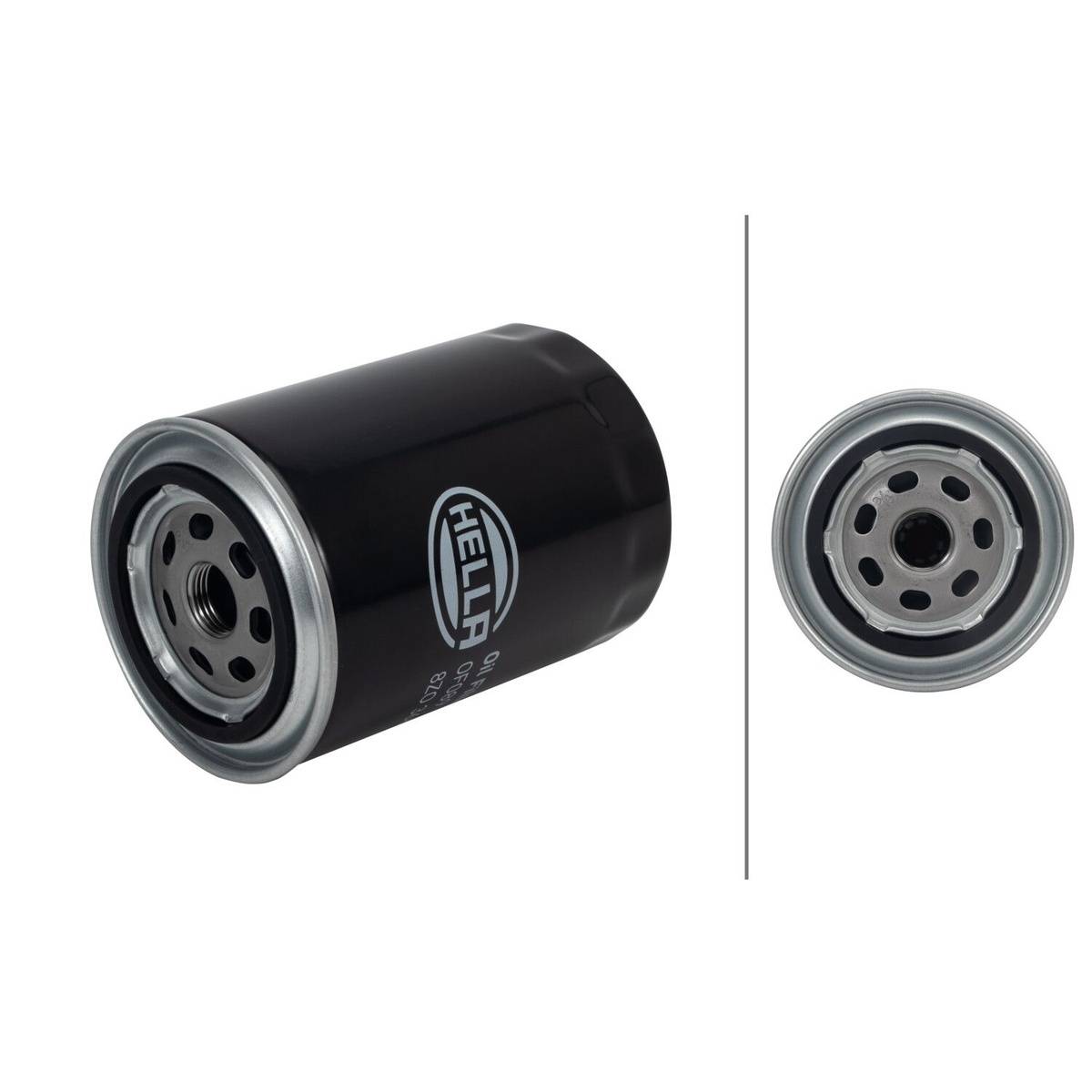 Ölfilter einfach anschraubbar Ø 93 mm HELLA passend für u.a. AUDI A4-1