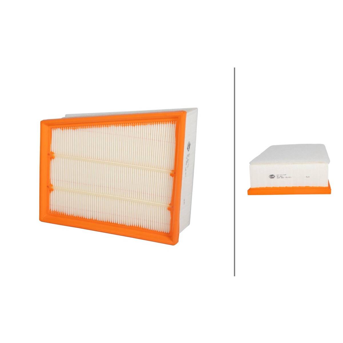 Luftfilter-Einsatz 218 x 192 mm HELLA passend für u.a. RENAULT ESPACE-1