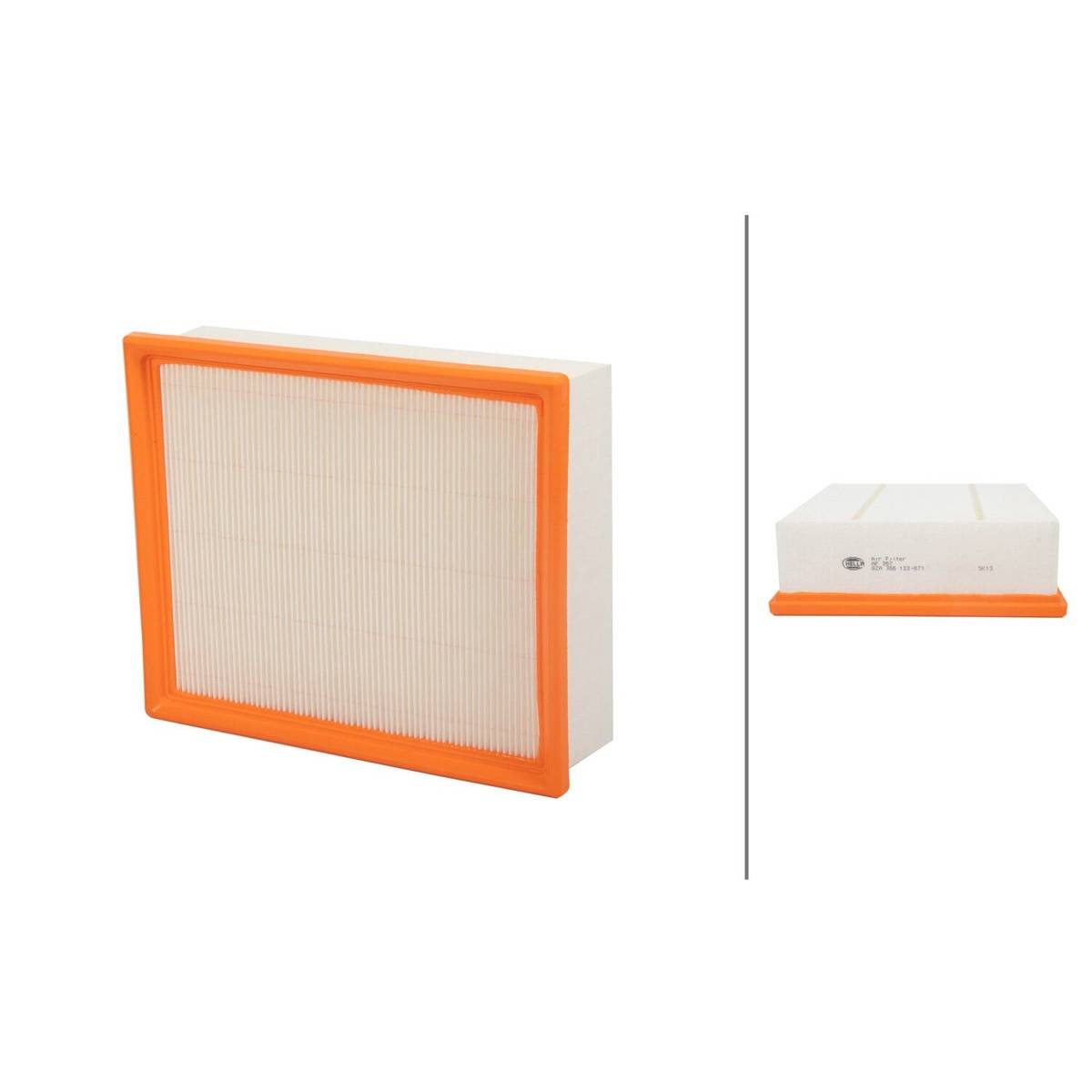 Luftfilter-Einsatz 254 x 212 mm HELLA IAM-Expertise passend für u.a. AUDI A6-1